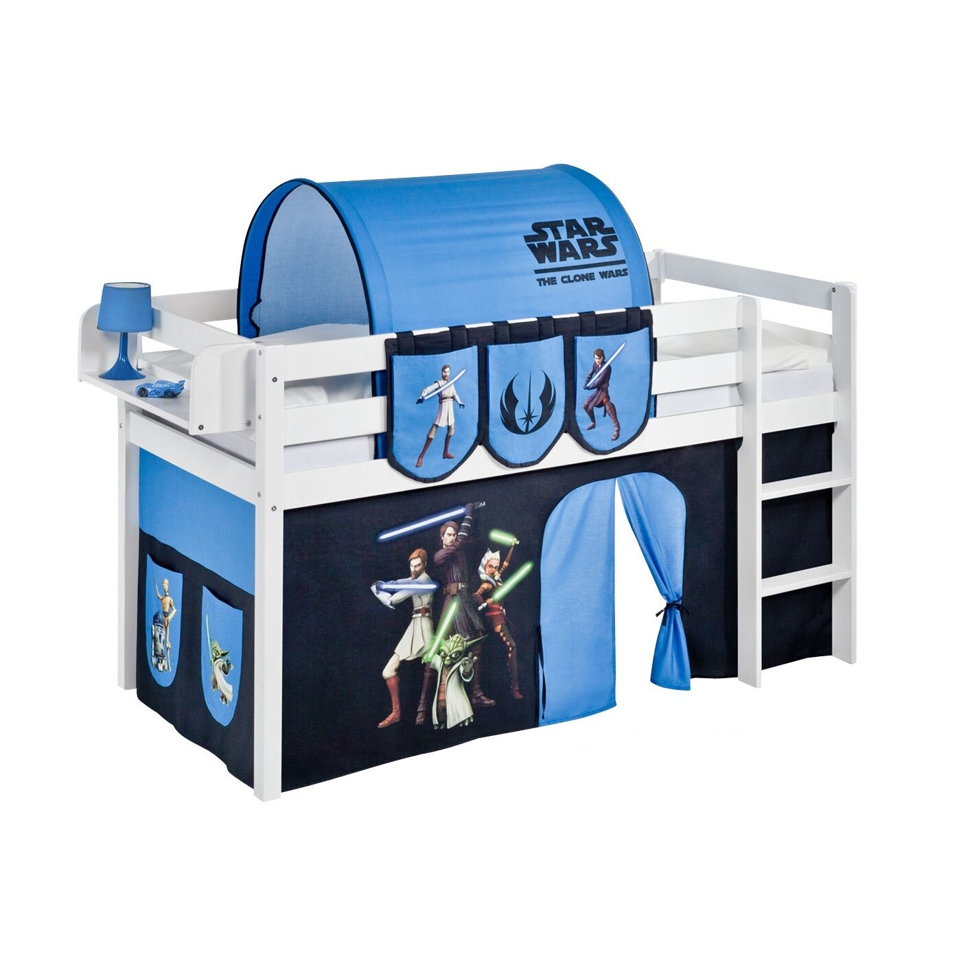 Lilokids Hochbett Star Wars Mit Vorhang 90 X 190 Cm