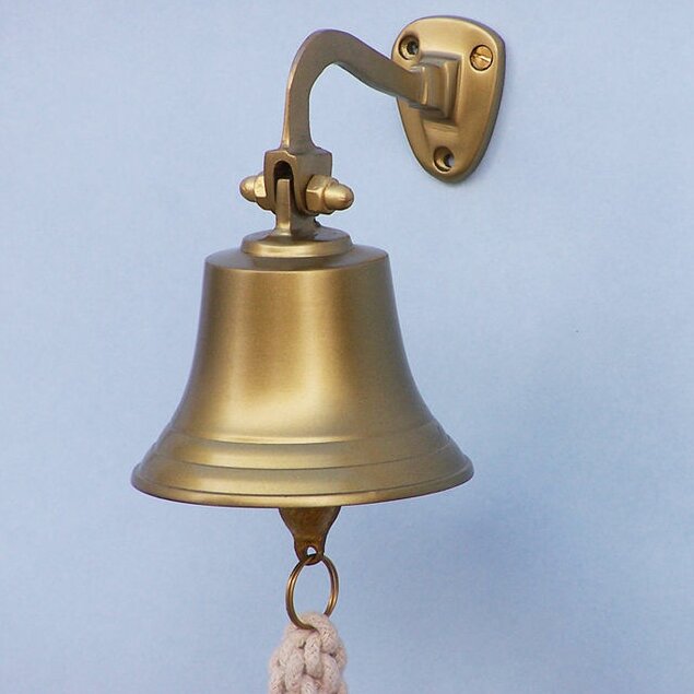 Handcrafted Nautical Decor Hanging Ship's Bell Wall Décor & Reviews