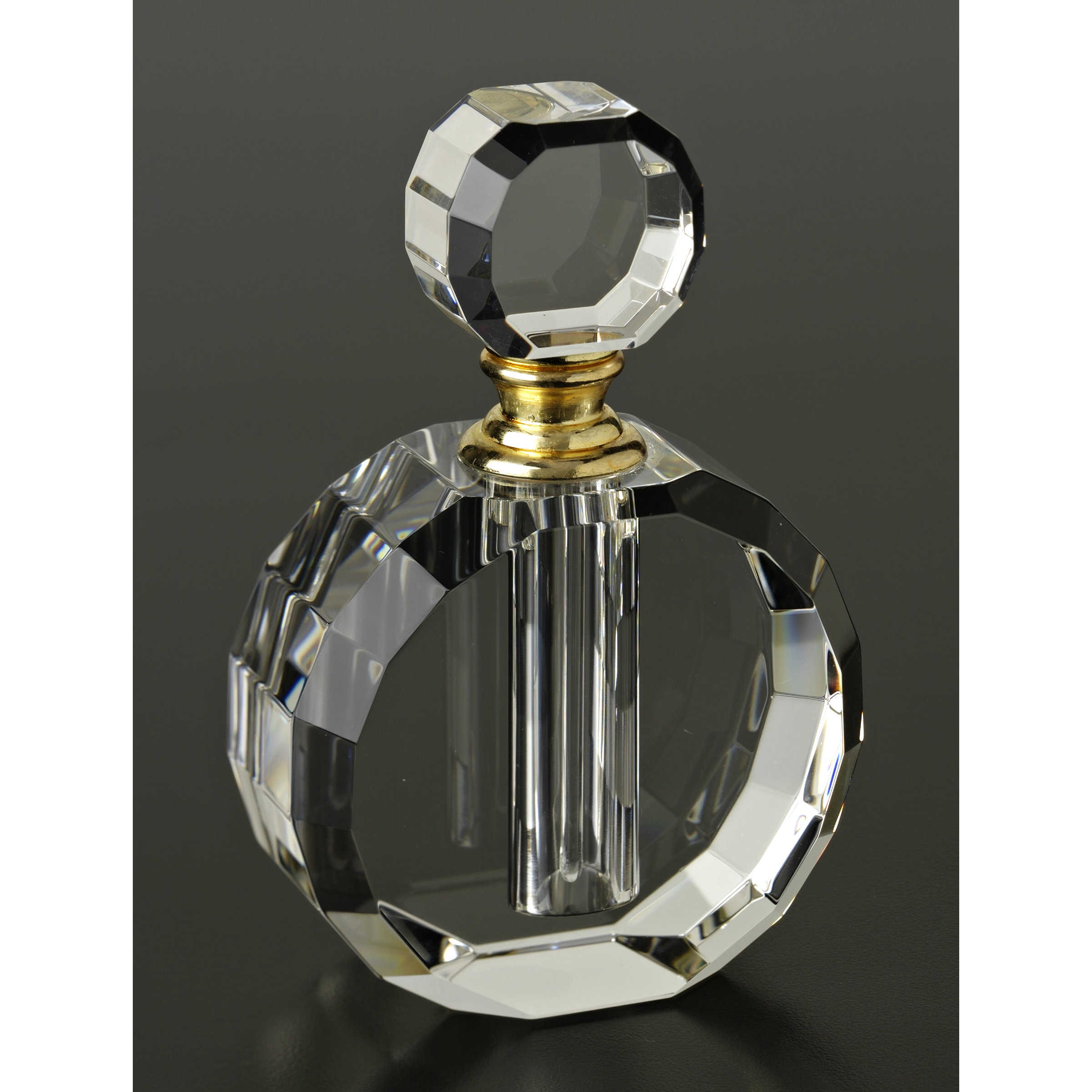 Badash Crystal Decorative Zoe Round Crystal Perfume Bottle Wayfair