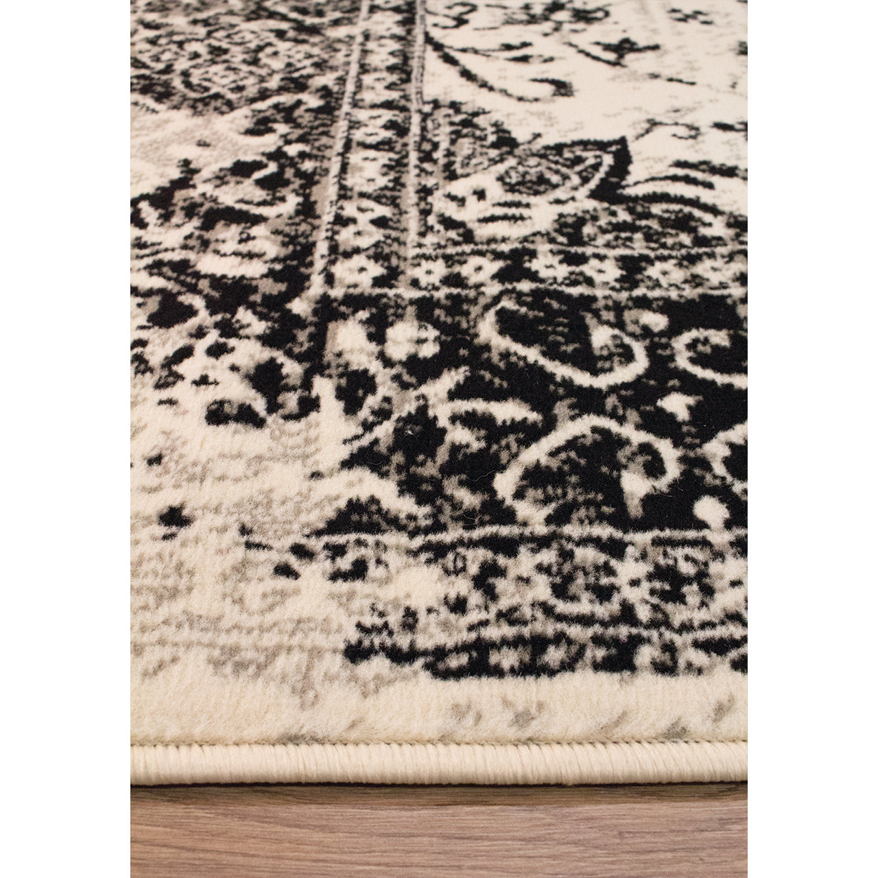 Kalora Logan Black/Cream Area Rug Wayfair