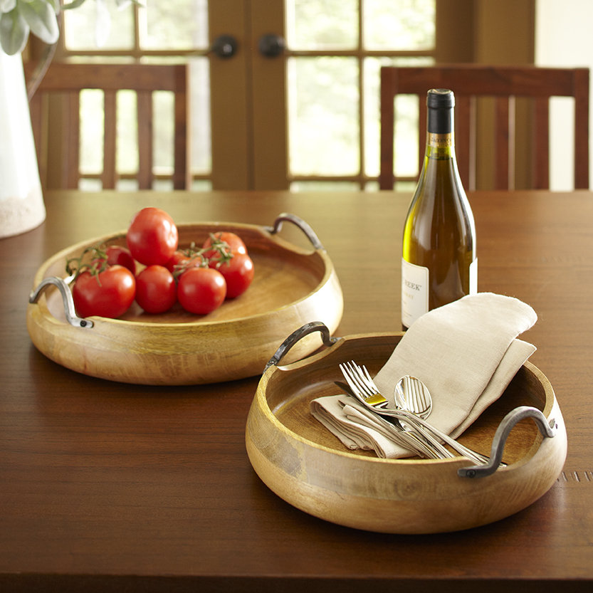 Birch Lane Round Wood Trays & Reviews Birch Lane