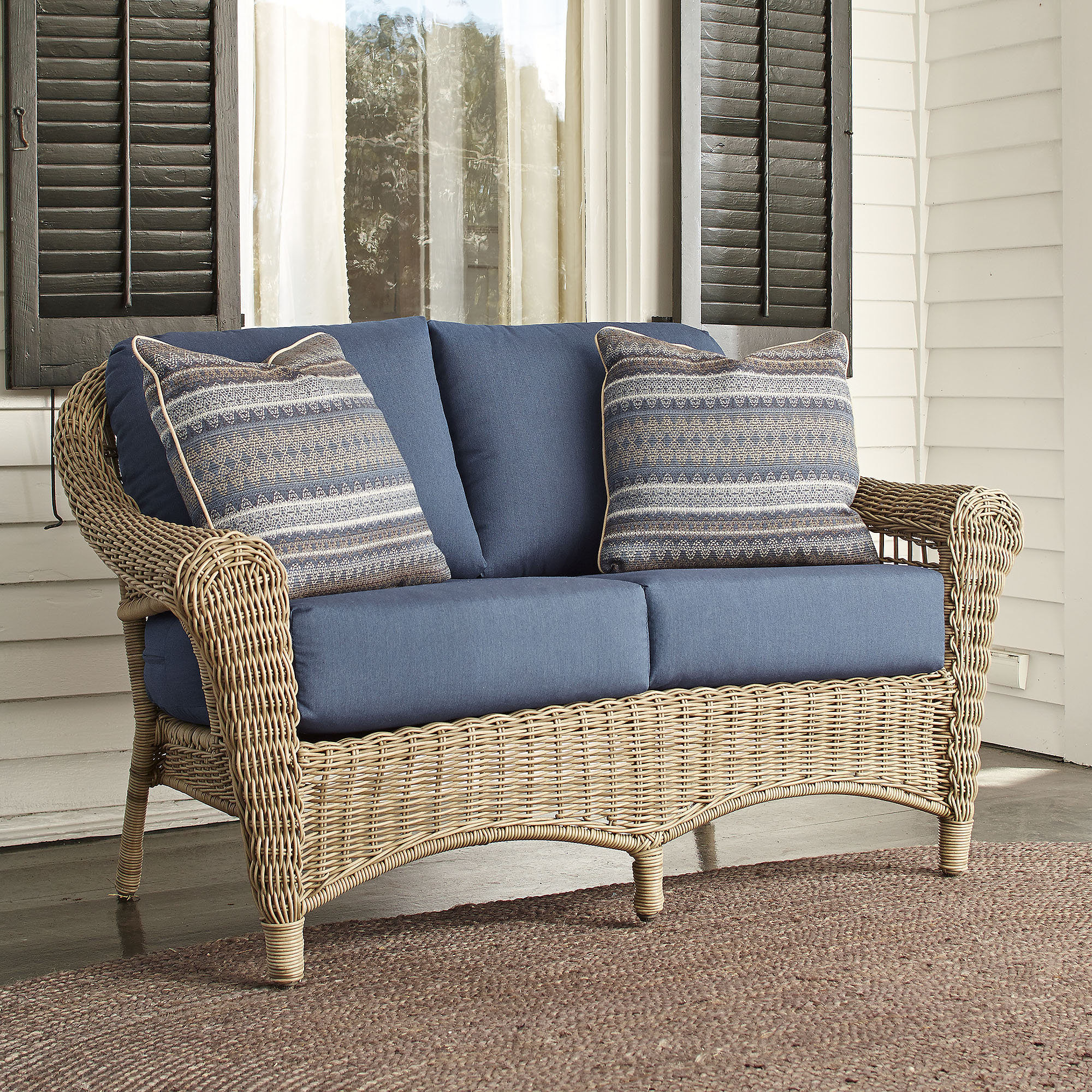 Birch Lane Lynwood Loveseat with Sunbrella® Cushions & Reviews Birch Lane