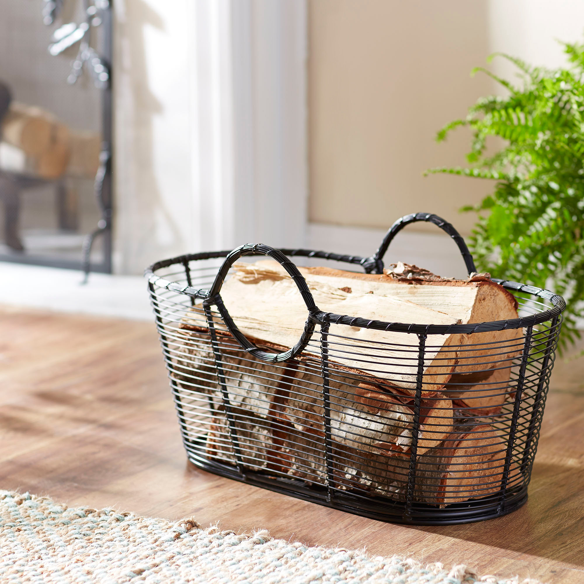 Birch Lane Derby Wrought Iron Basket & Reviews | Birch Lane