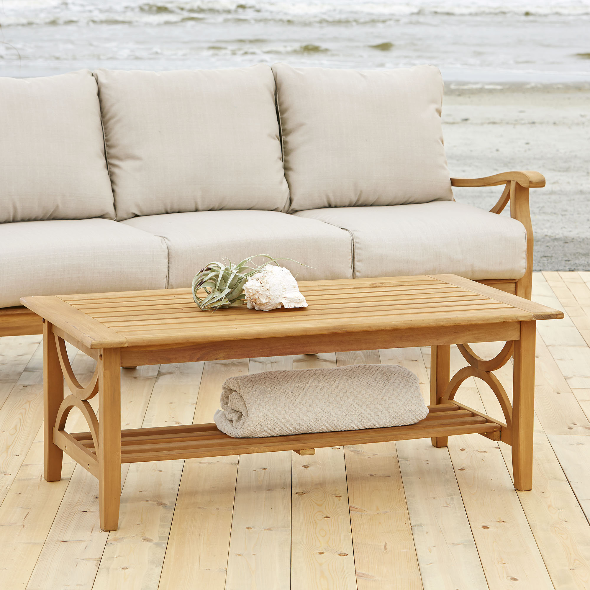 Patio Coffee Tables You Ll Love Wayfair Brunswick Teak Coffee Table