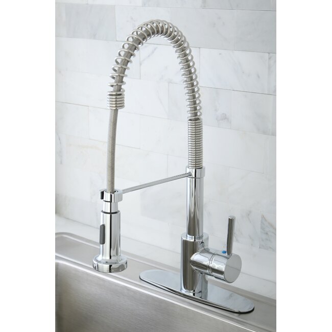 Kingston Brass Concord Gourmetier Single Handle Pull-Down ...