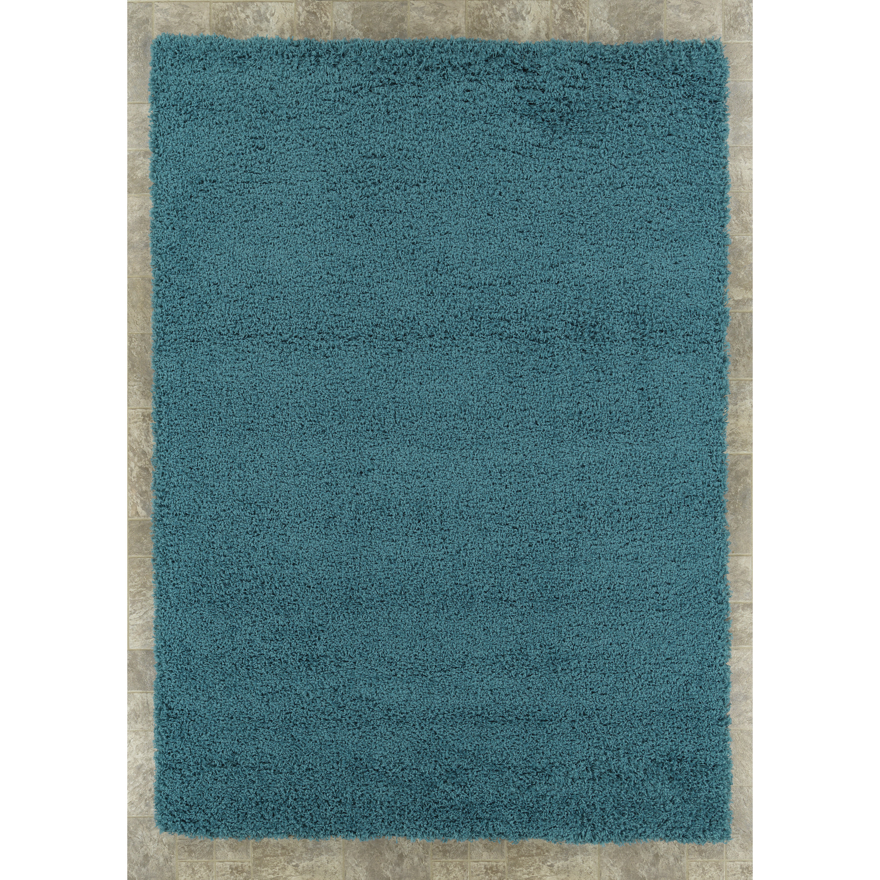 Ottomanson Turquoise Blue Shaggy Area Rug & Reviews | Wayfair