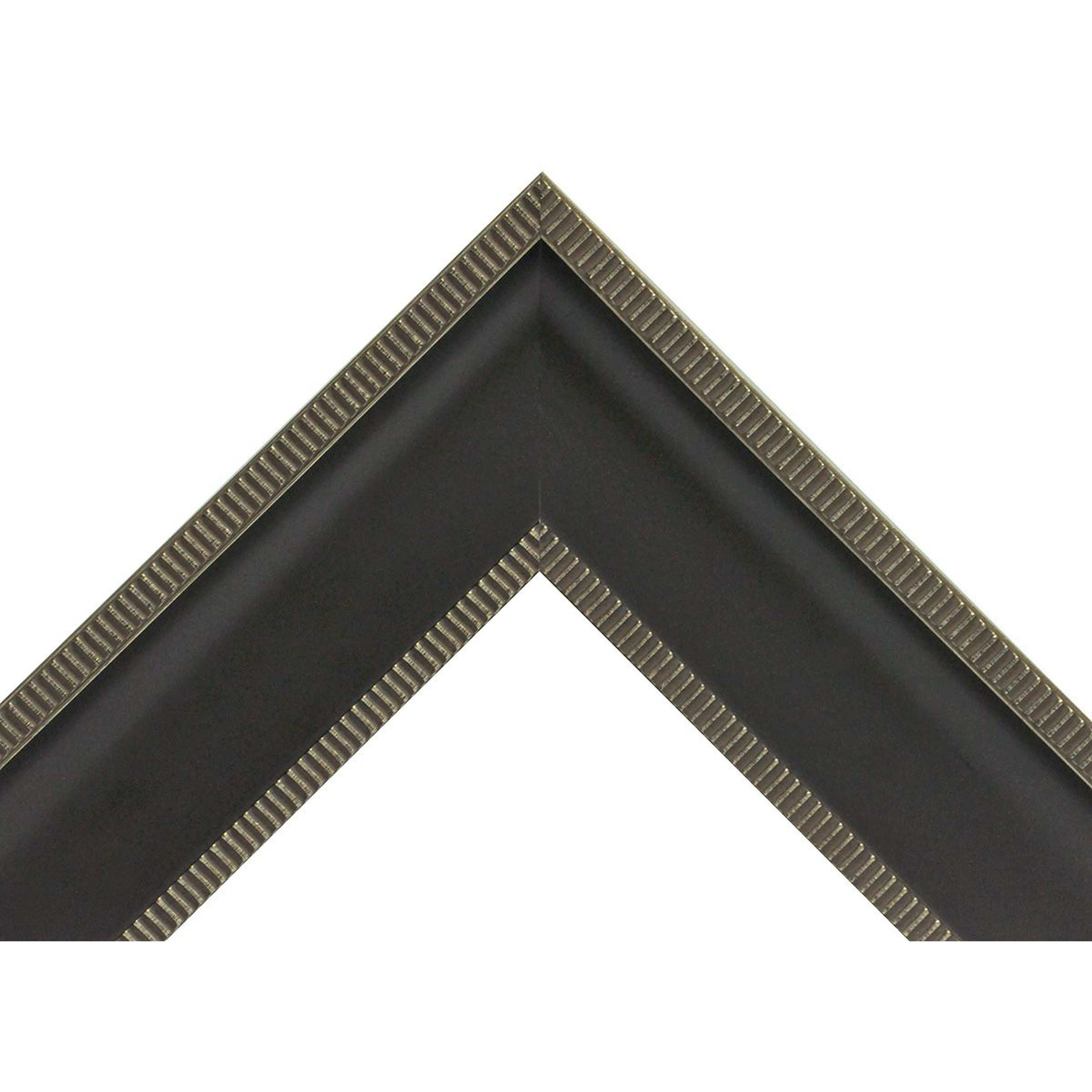 Rayne Mirrors Jovie Jane Black with Silver Caged Trim Full Length