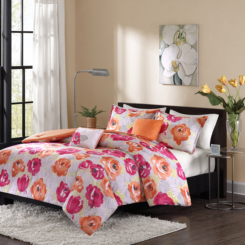 Intelligent Design Cinna 4 Piece Duvet Cover Set Reviews Wayfair Intelligent Design Cinna 4 Piece Duvet Cover Set