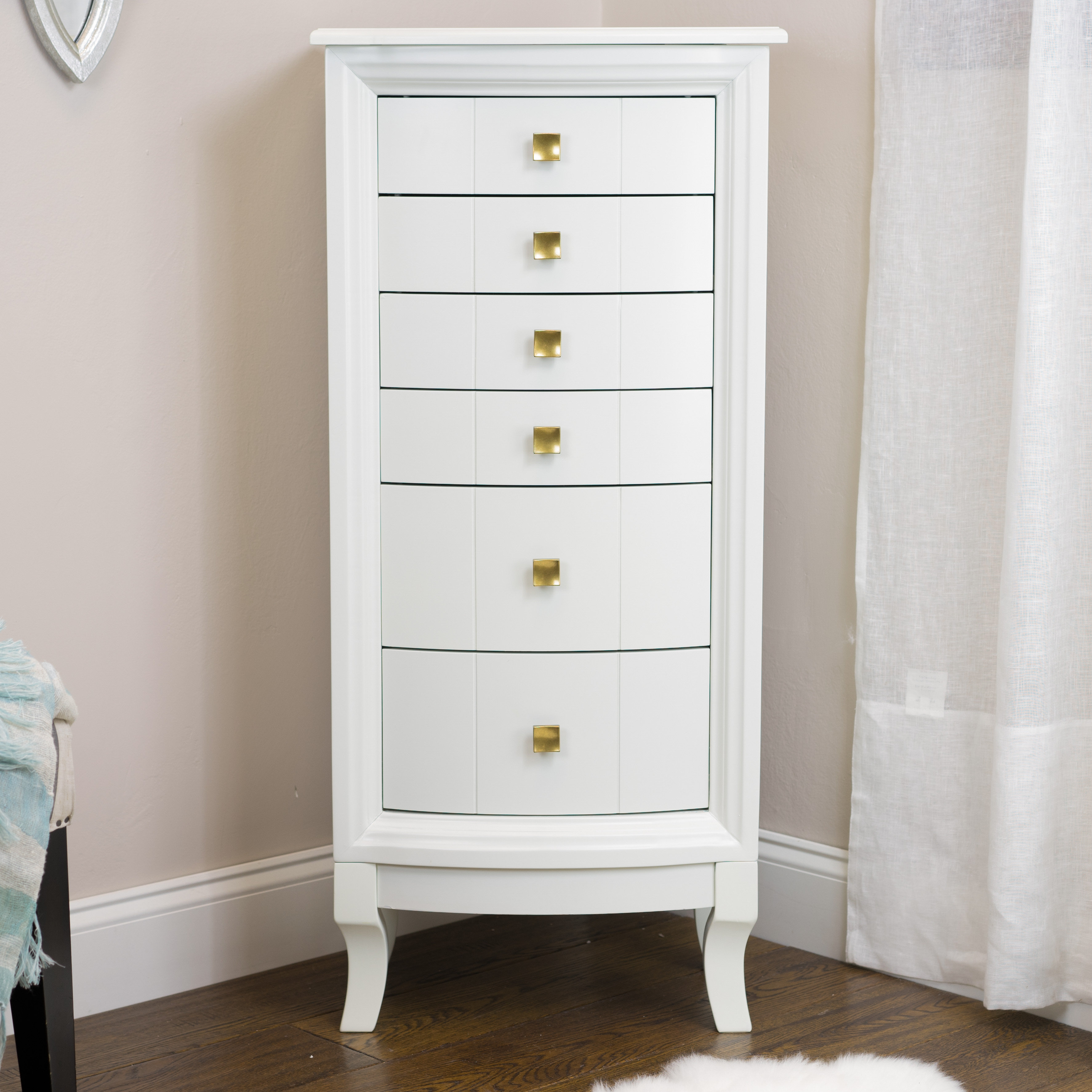 Hives & Honey Natalie Jewelry Armoire with Mirror & Reviews Wayfair