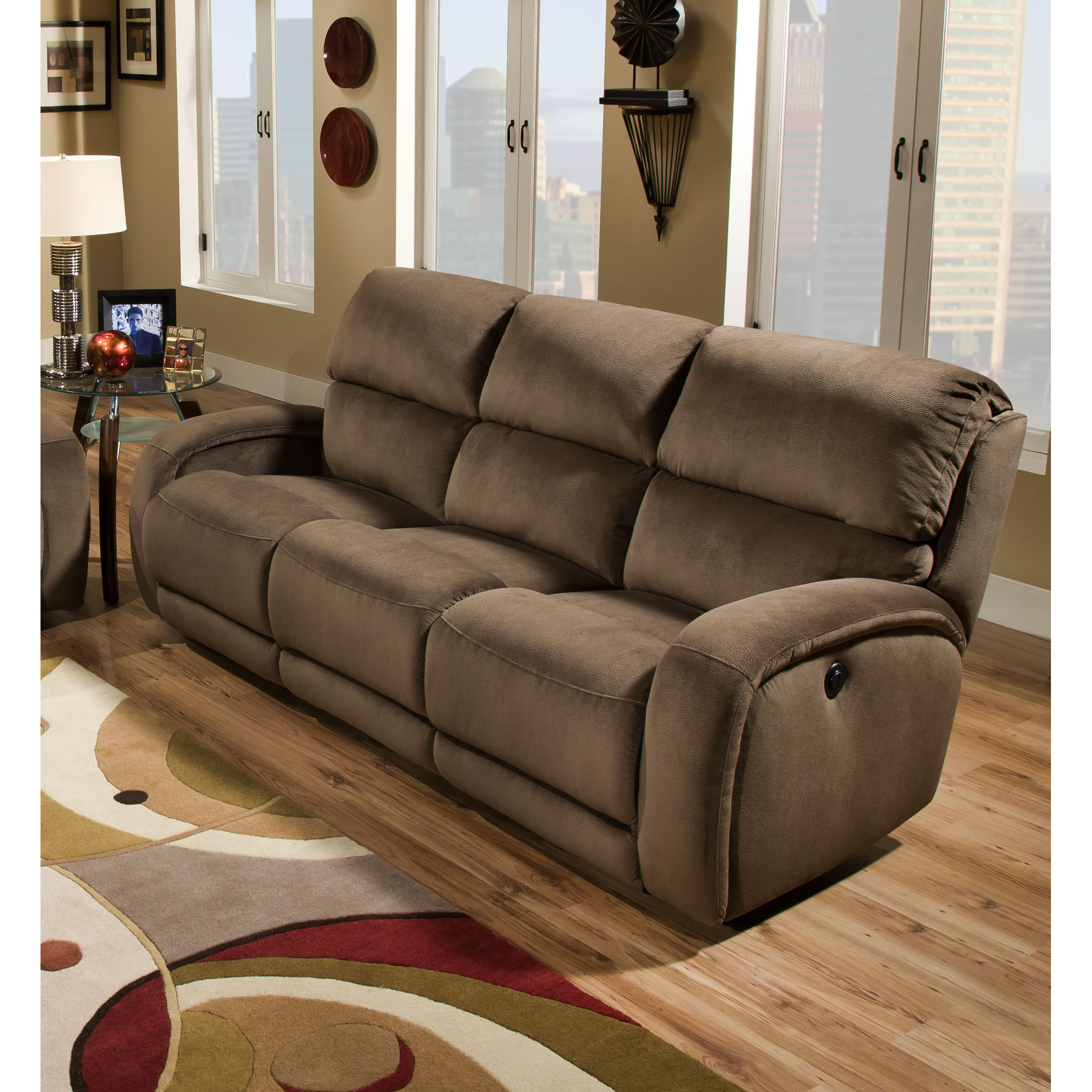 double recliner sofa