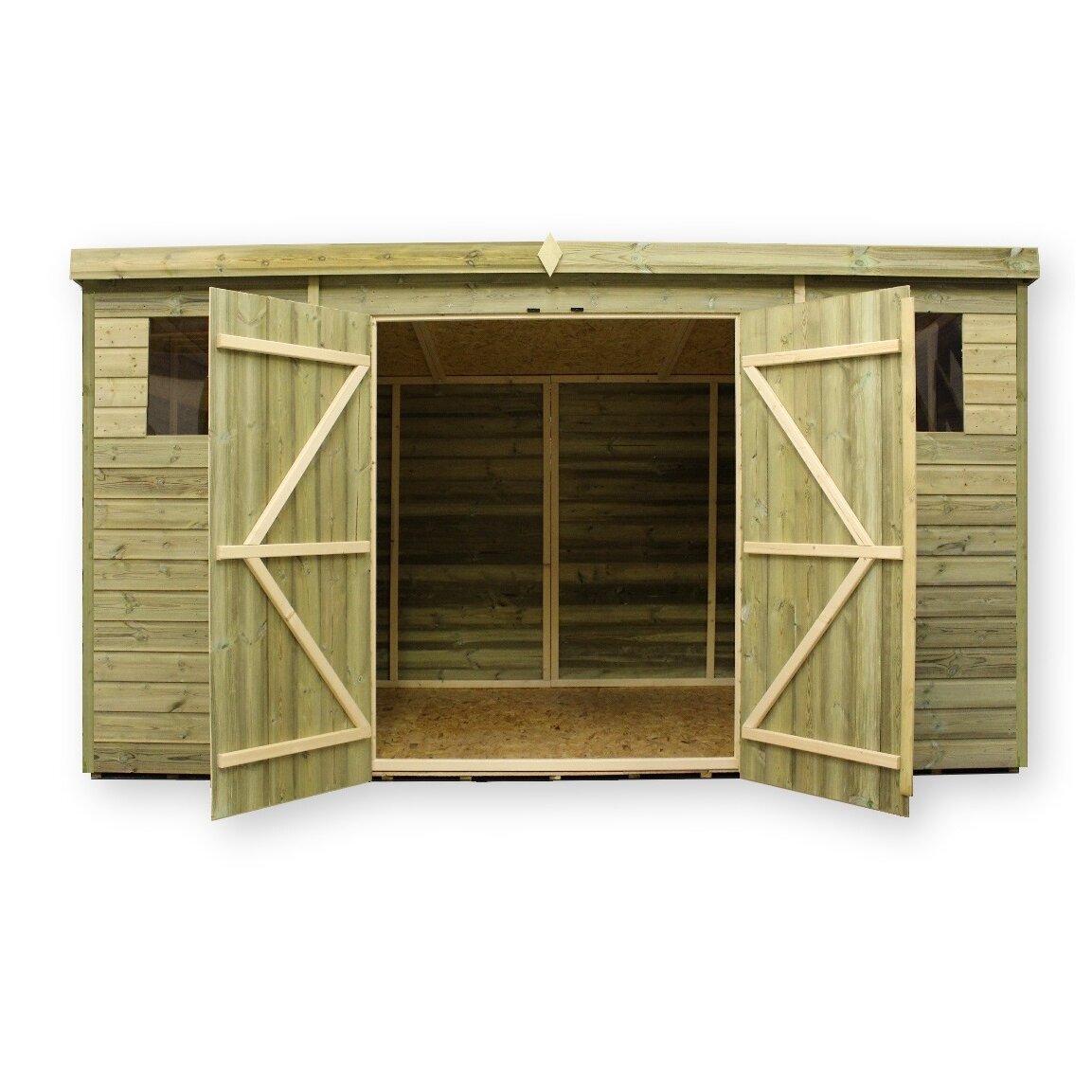 Empire Sheds Ltd 12 x 4 Wooden Lean-To Shed | Wayfair.co.uk