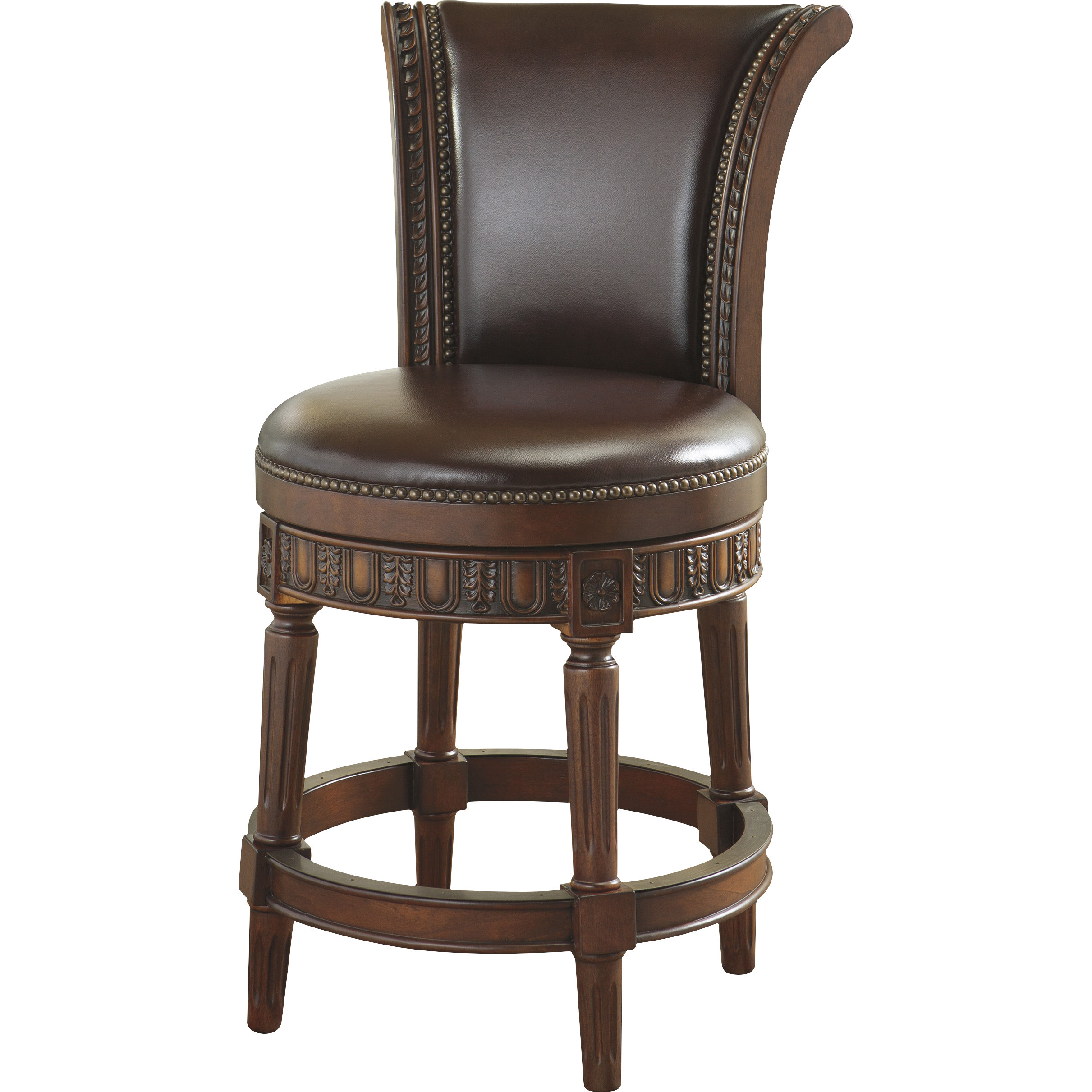 Signature Design by Ashley Swivel Bar Stool & Reviews Wayfair