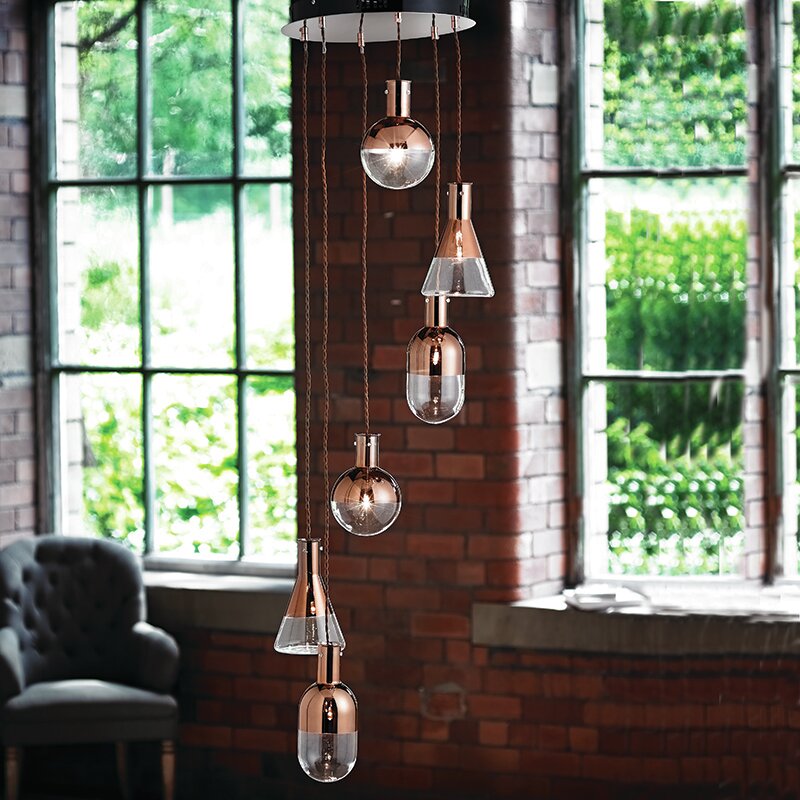 Endon Lighting 6 Light Cascade Pendant & Reviews | Wayfair UK