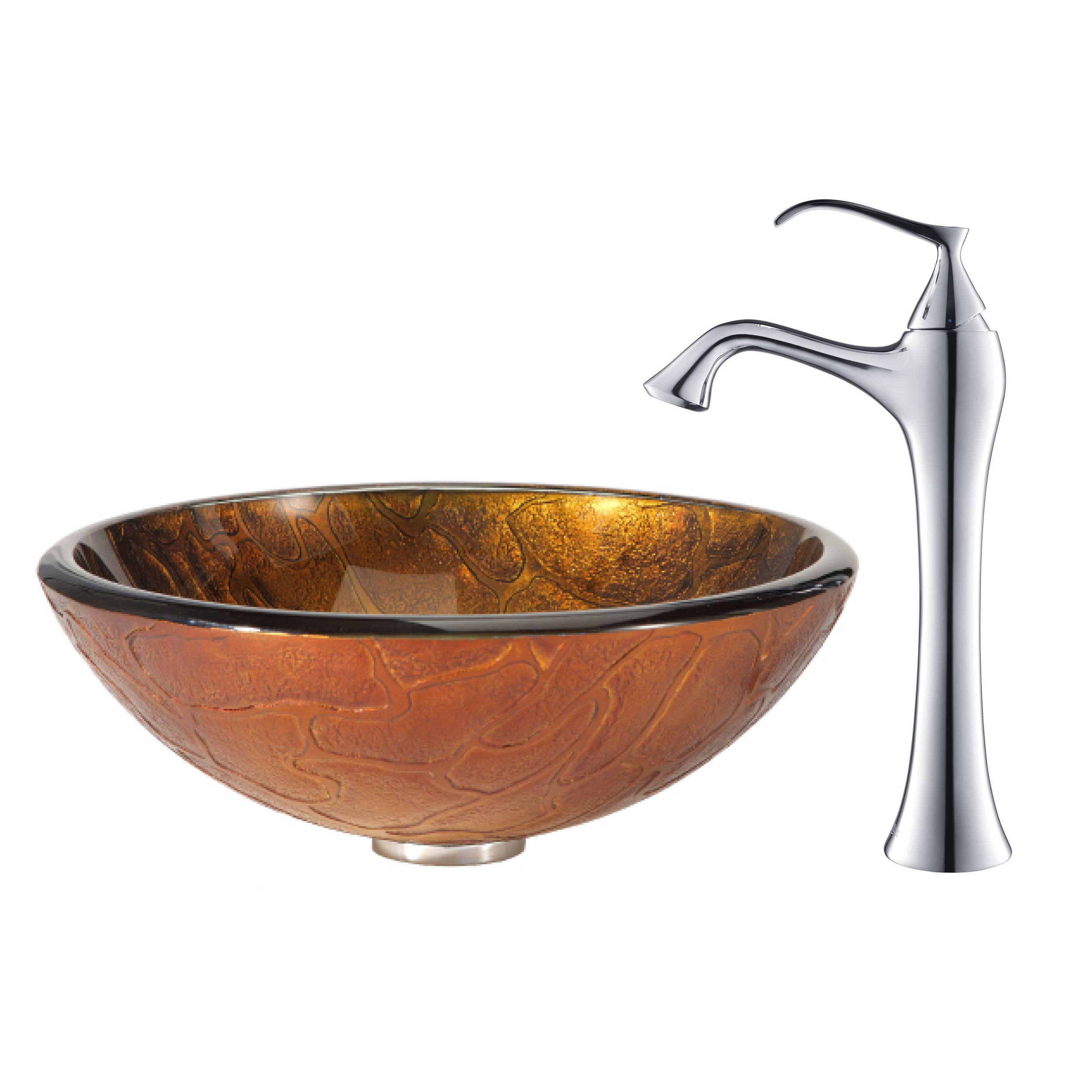 Kraus Triton Vessel Sink with Ventus Faucet & Reviews Wayfair