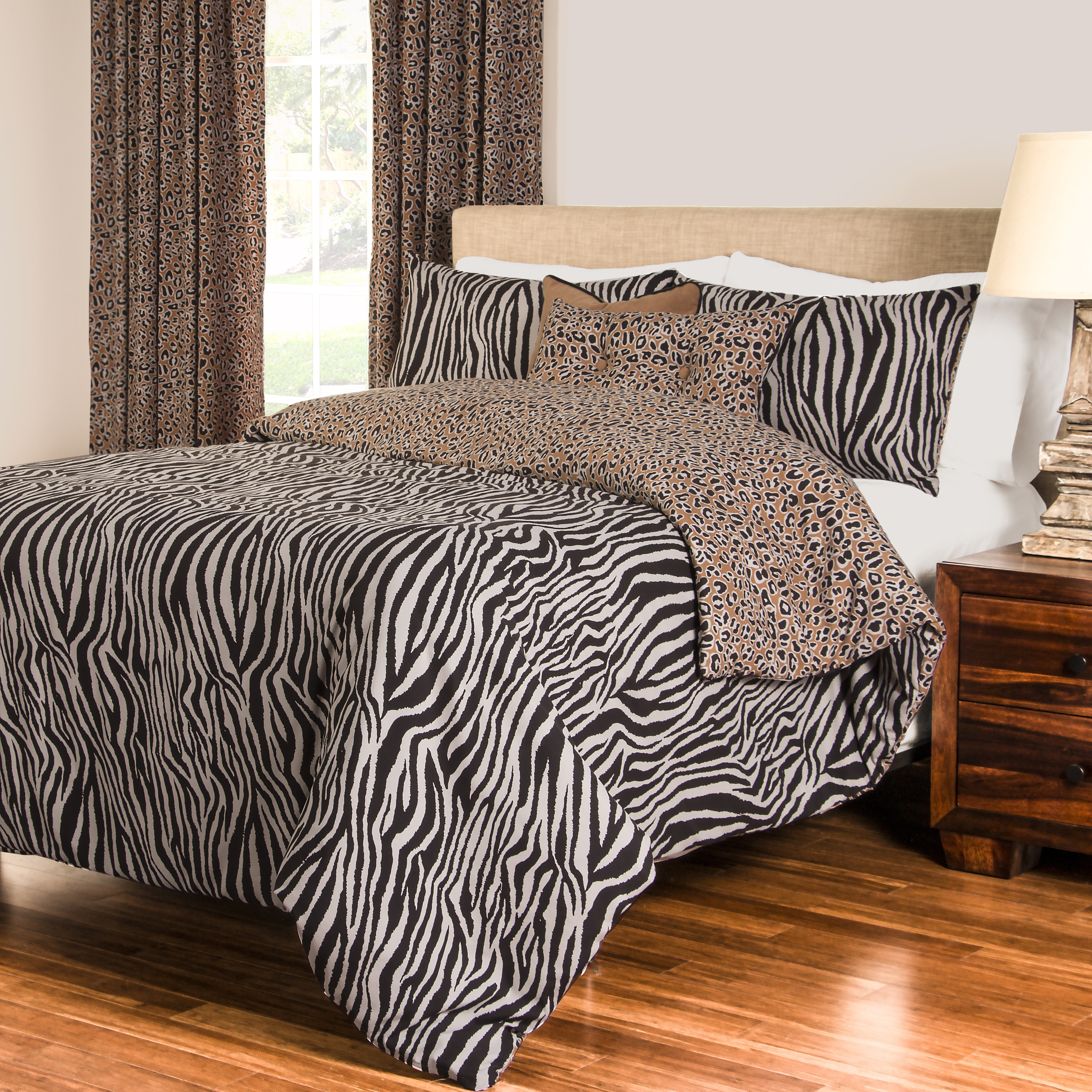 Siscovers Zebra Zen Duvet Cover Set Reviews Wayfair Siscovers Zebra Zen Duvet Cover Set