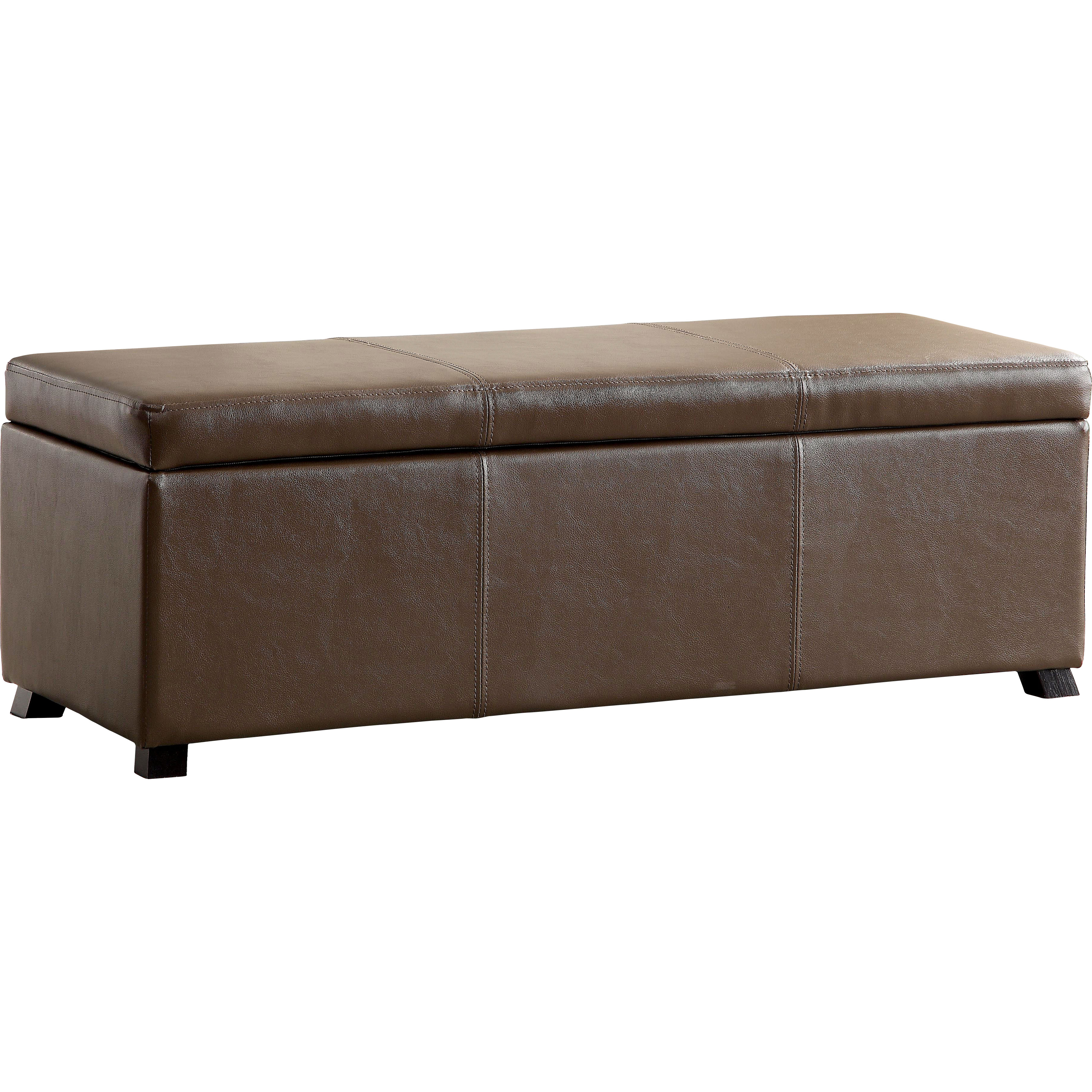 Hokku Designs Wendell Leather Storage Entryway Bench & Reviews Wayfair