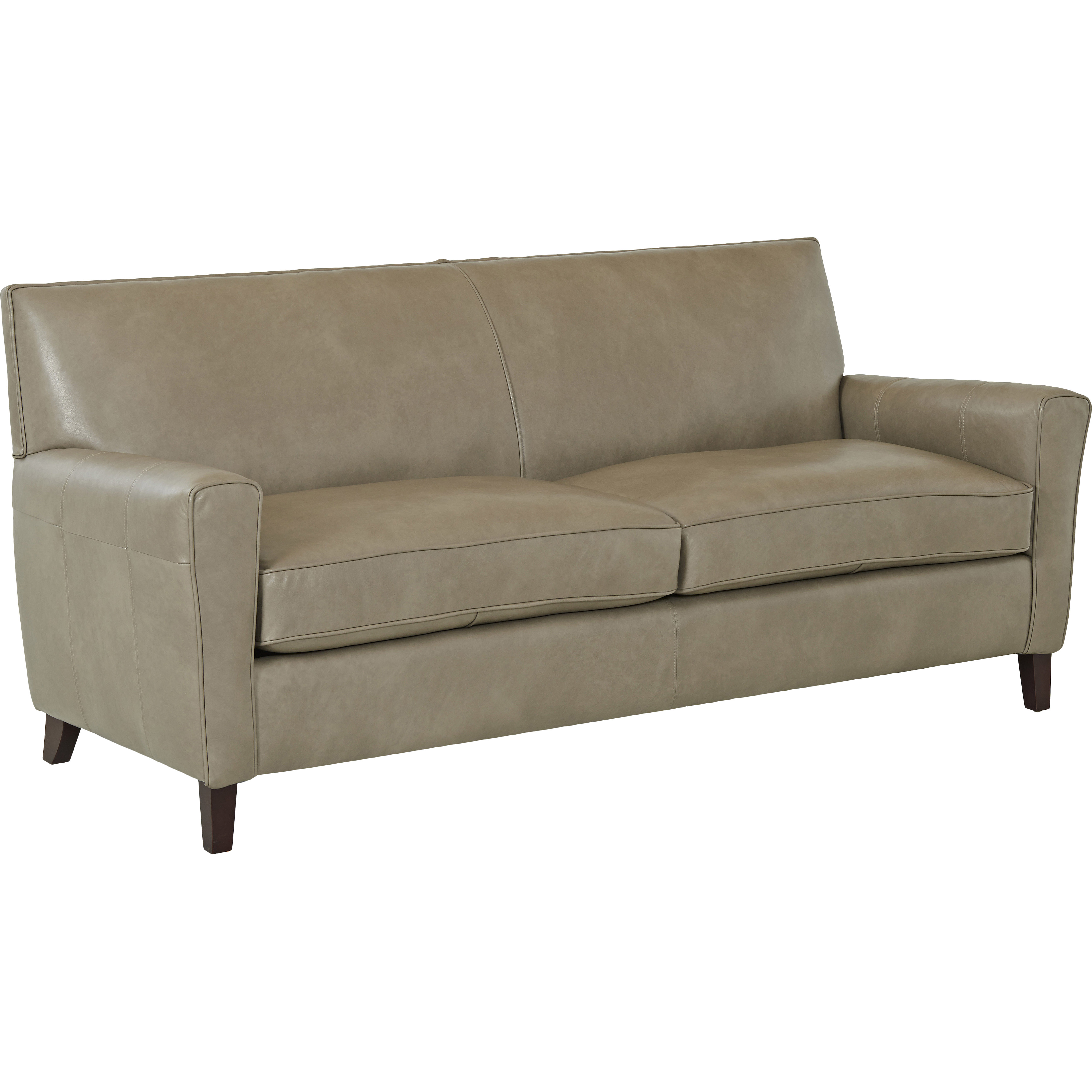 Wayfair Custom Upholstery Grayson Leather Sofa & Reviews Wayfair