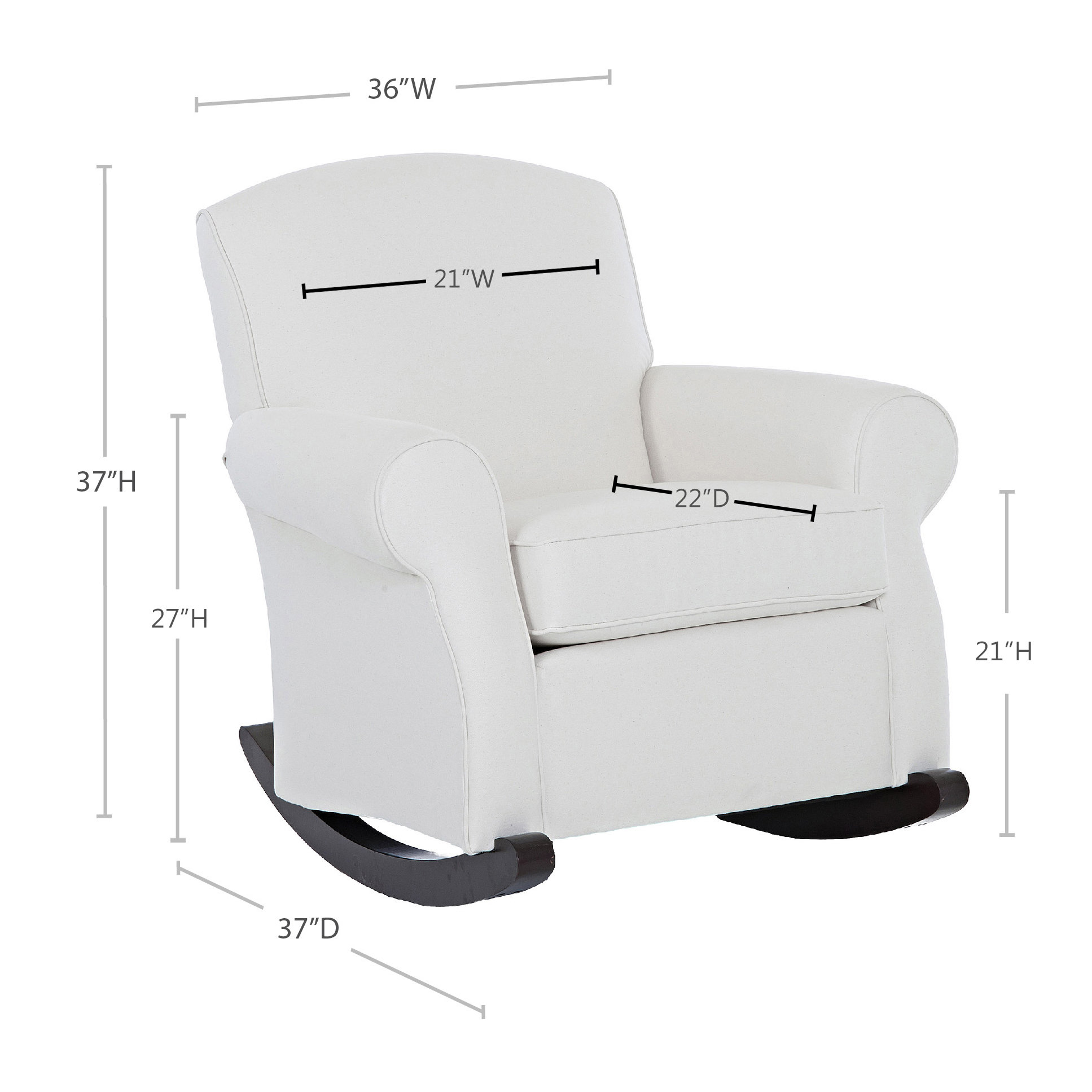 Wayfair Custom Upholstery Kiley Rocking Chair & Reviews | Wayfair