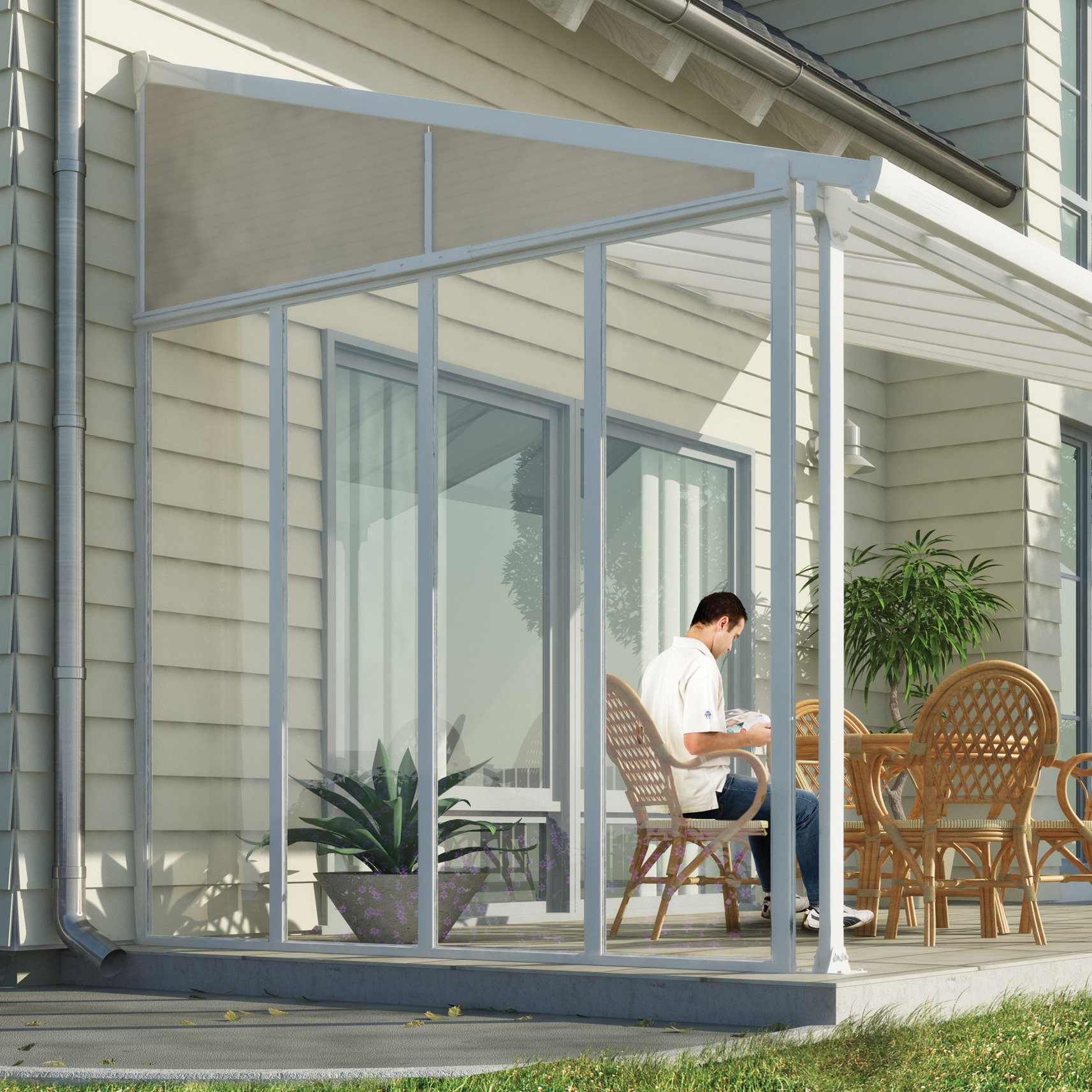 Feria Patio Cover Kit Installation Feria Patio Cover Kit Installation Palram Feriaamptrade 10ft Awning Sidewall