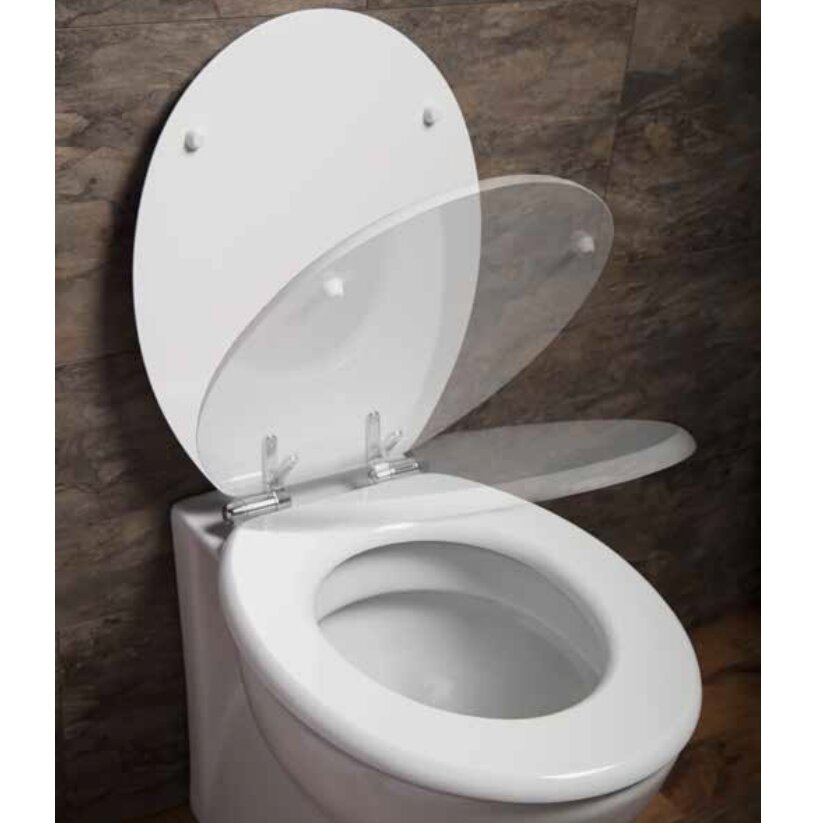 Cassellie Top Fix Quick Release Heavy Duty Round Toilet Seat &amp; Reviews 