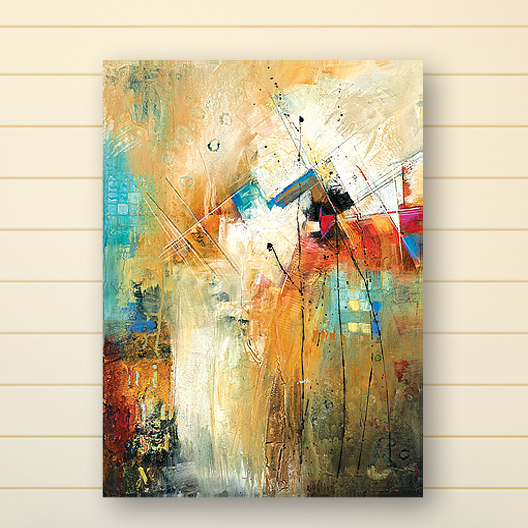 Portfolio Canvas "Here and Now" Painting Print on Wrapped Canvas