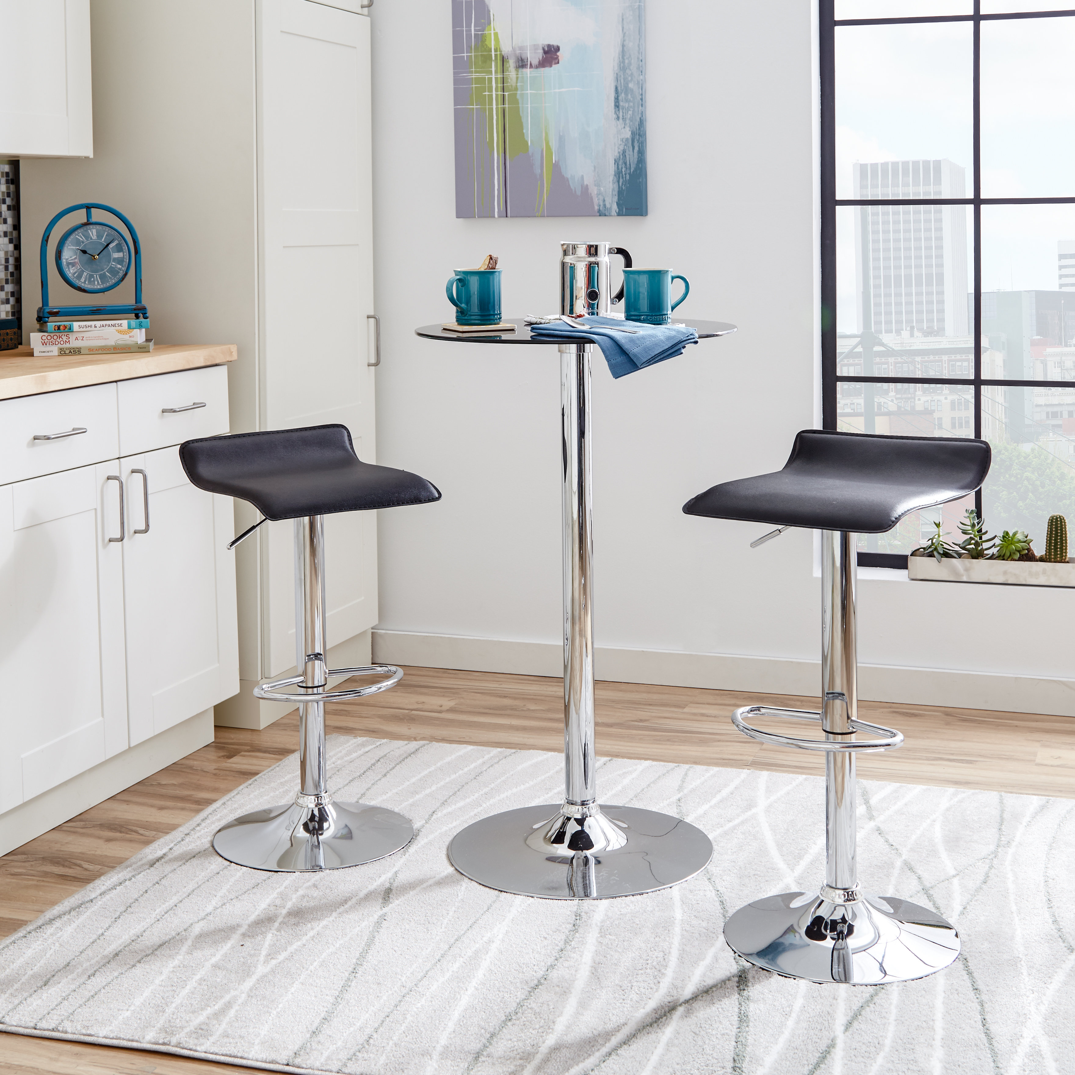 Zipcode™ Design Adjustable Height Swivel Bar Stool & Reviews Wayfair