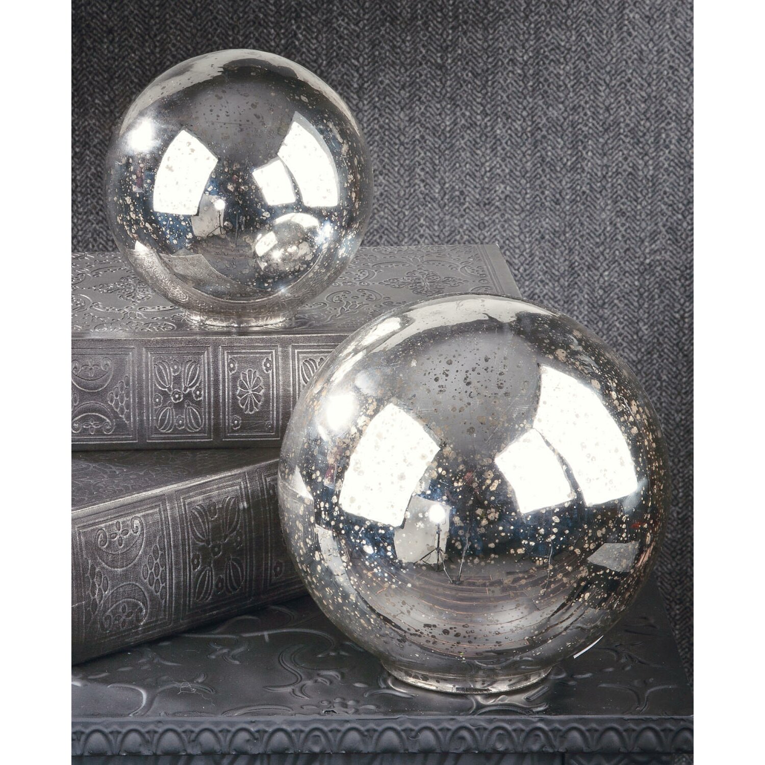 Tripar Mercury Glass Sphere Decorative Ball And Reviews Wayfair 9635