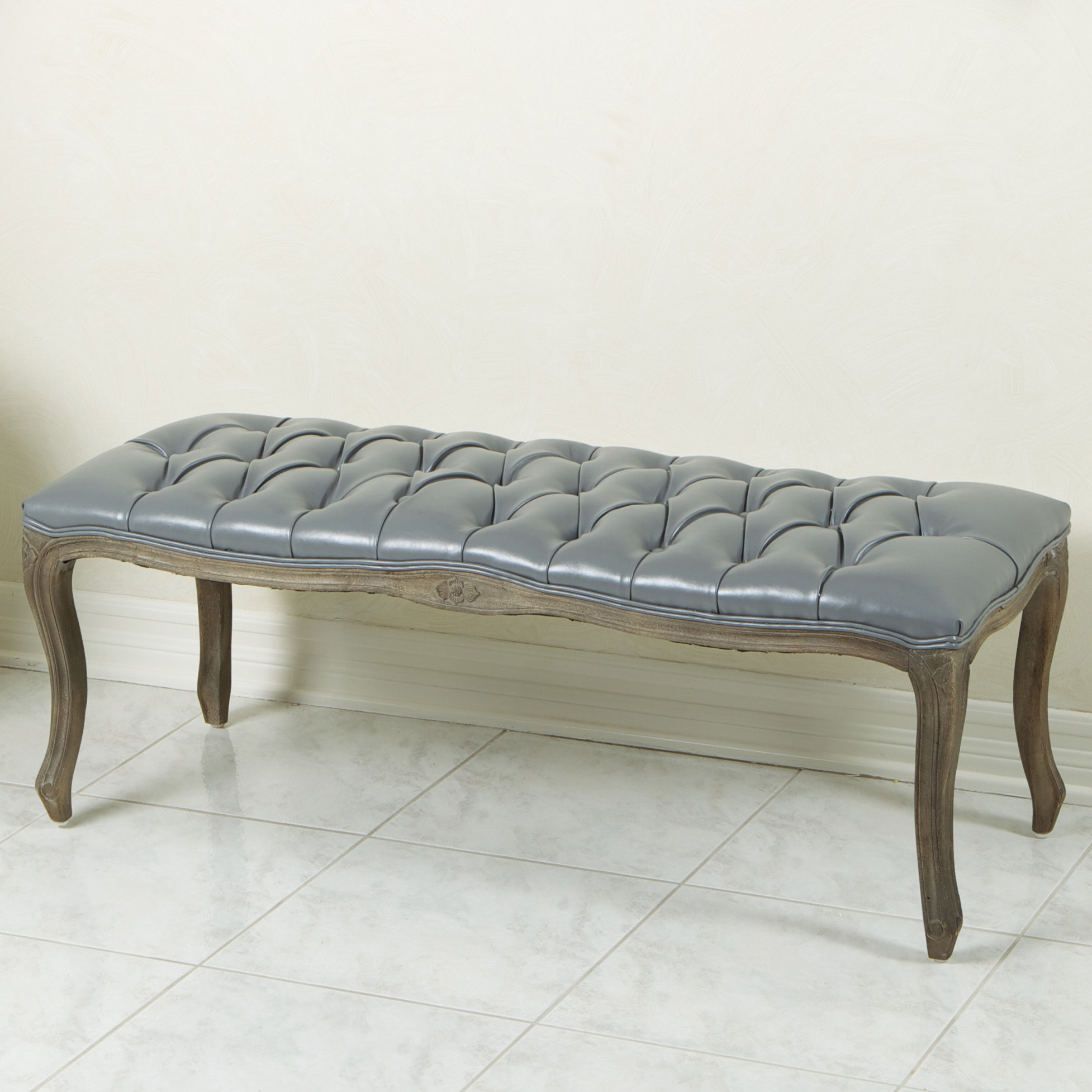 Home Loft Concepts Connor Leather Entryway Bench & Reviews Wayfair