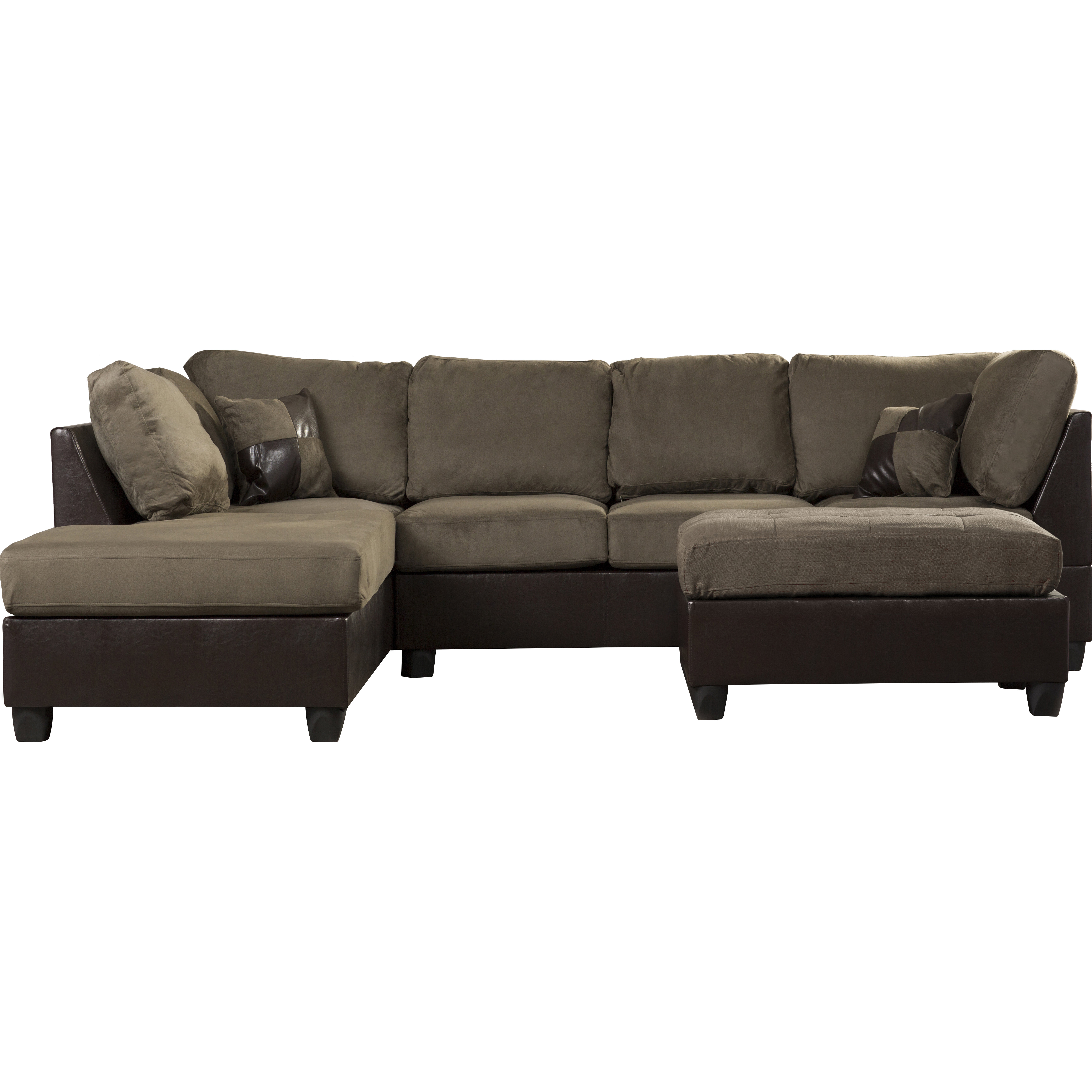 Andover Mills Corporate 112" Reversible Chaise Sectional Sofa & Reviews