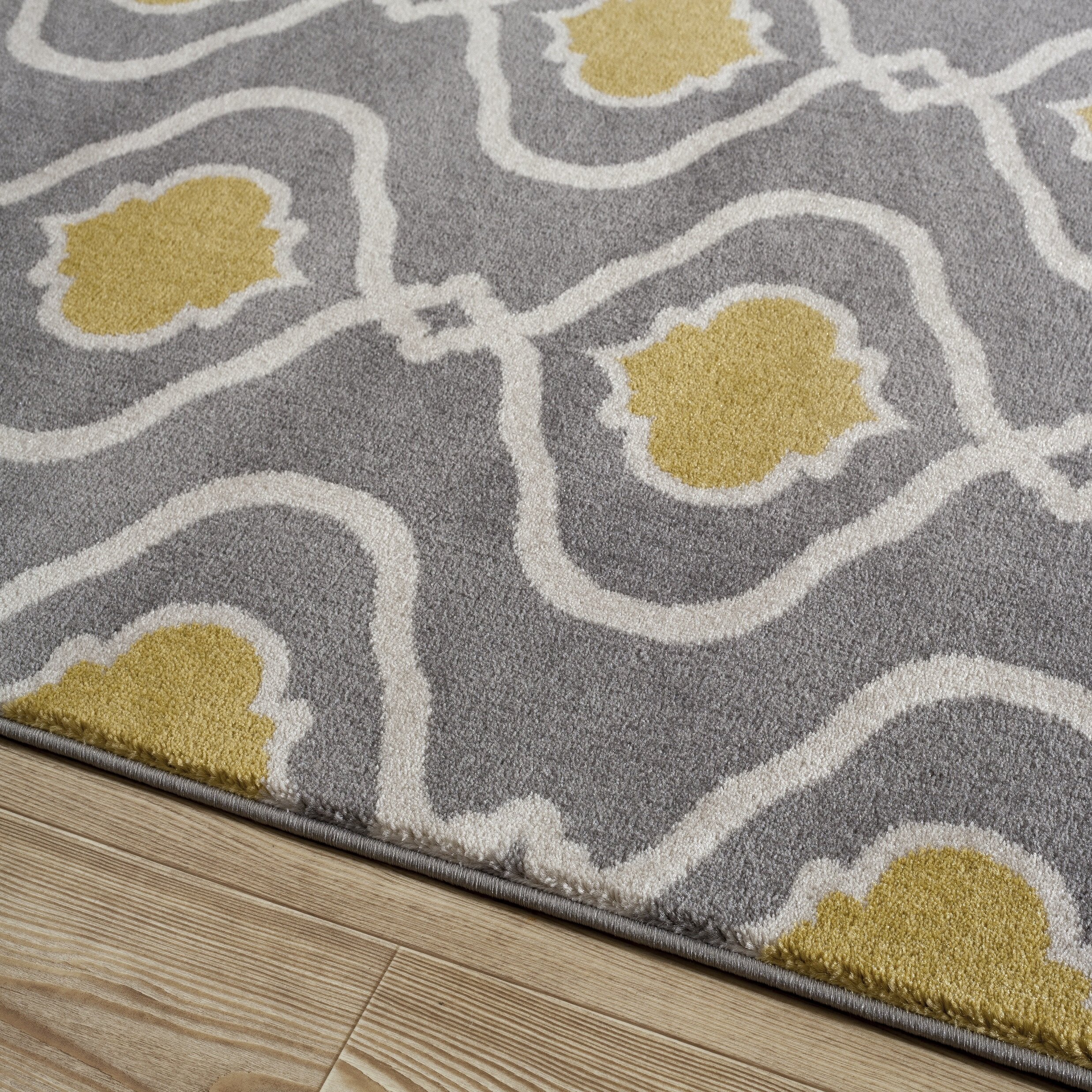 Andover Mills Waconia Gray/Yellow Area Rug & Reviews | Wayfair - Andover Mills® Waconia Gray/Yellow Area Rug