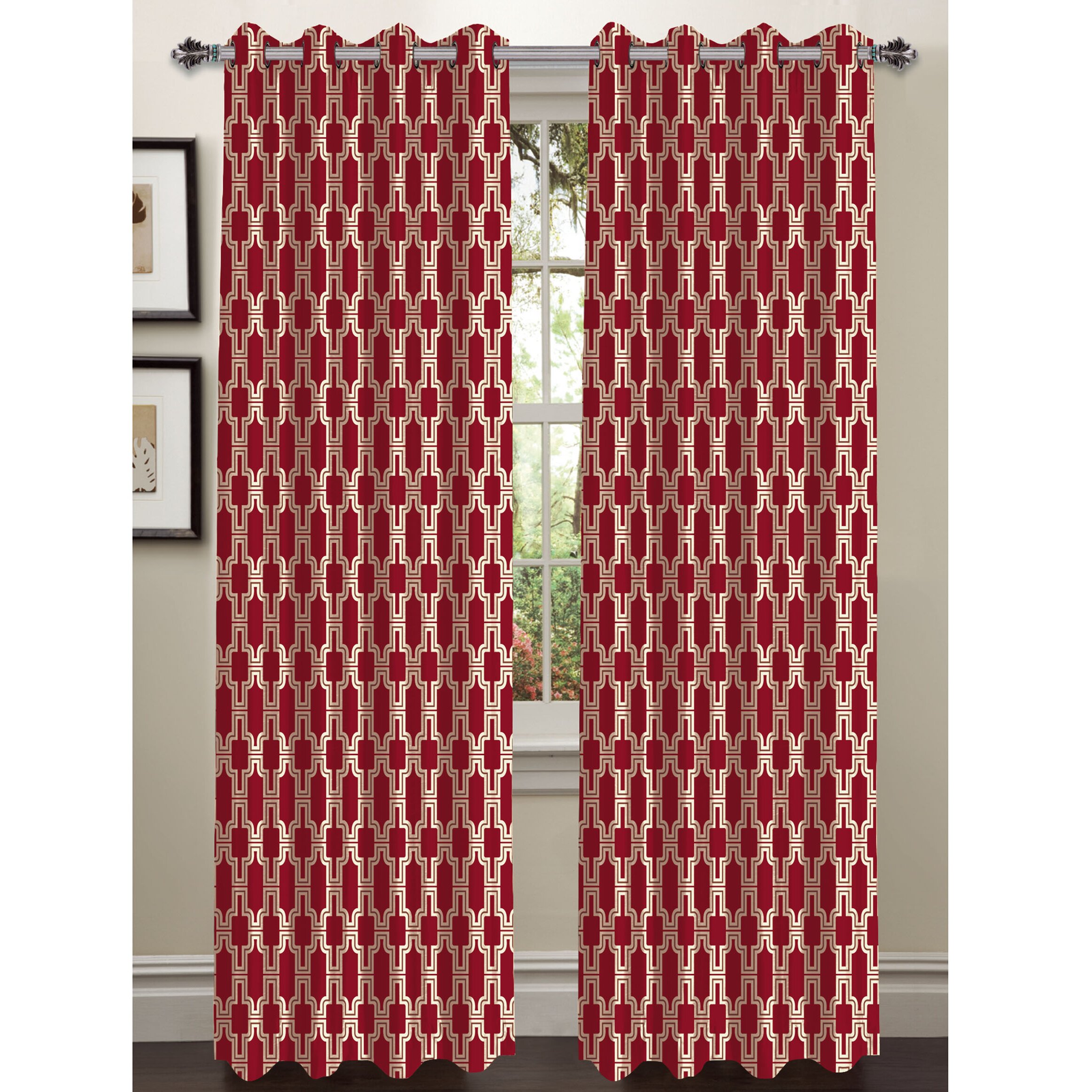 Window Elements Wesley Extra Wide Grommet Curtain Panels & Reviews ... - Window Elements Wesley Extra Wide Grommet Curtain Panels