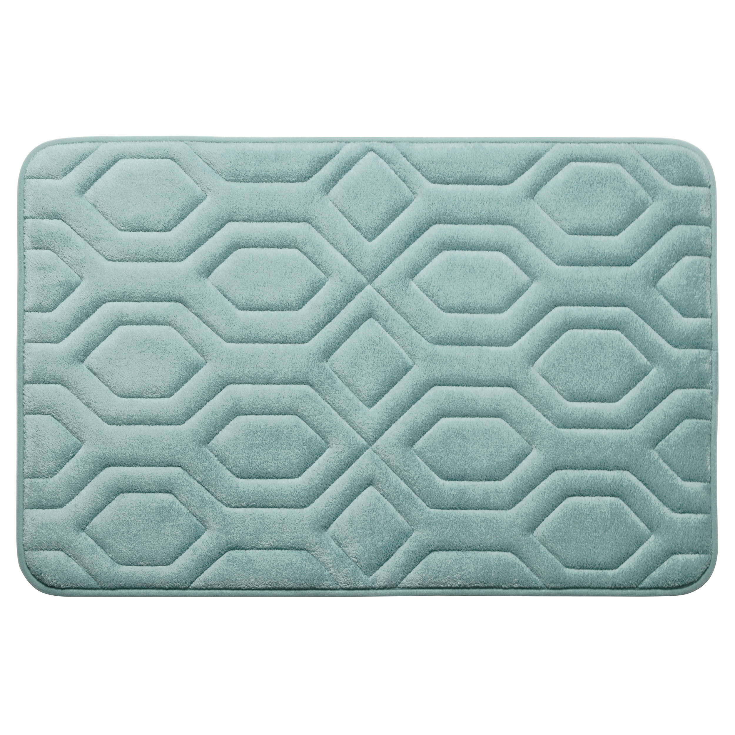 Bath Studio Turtle Shell Premium Micro Plush Memory Foam Bath Mat