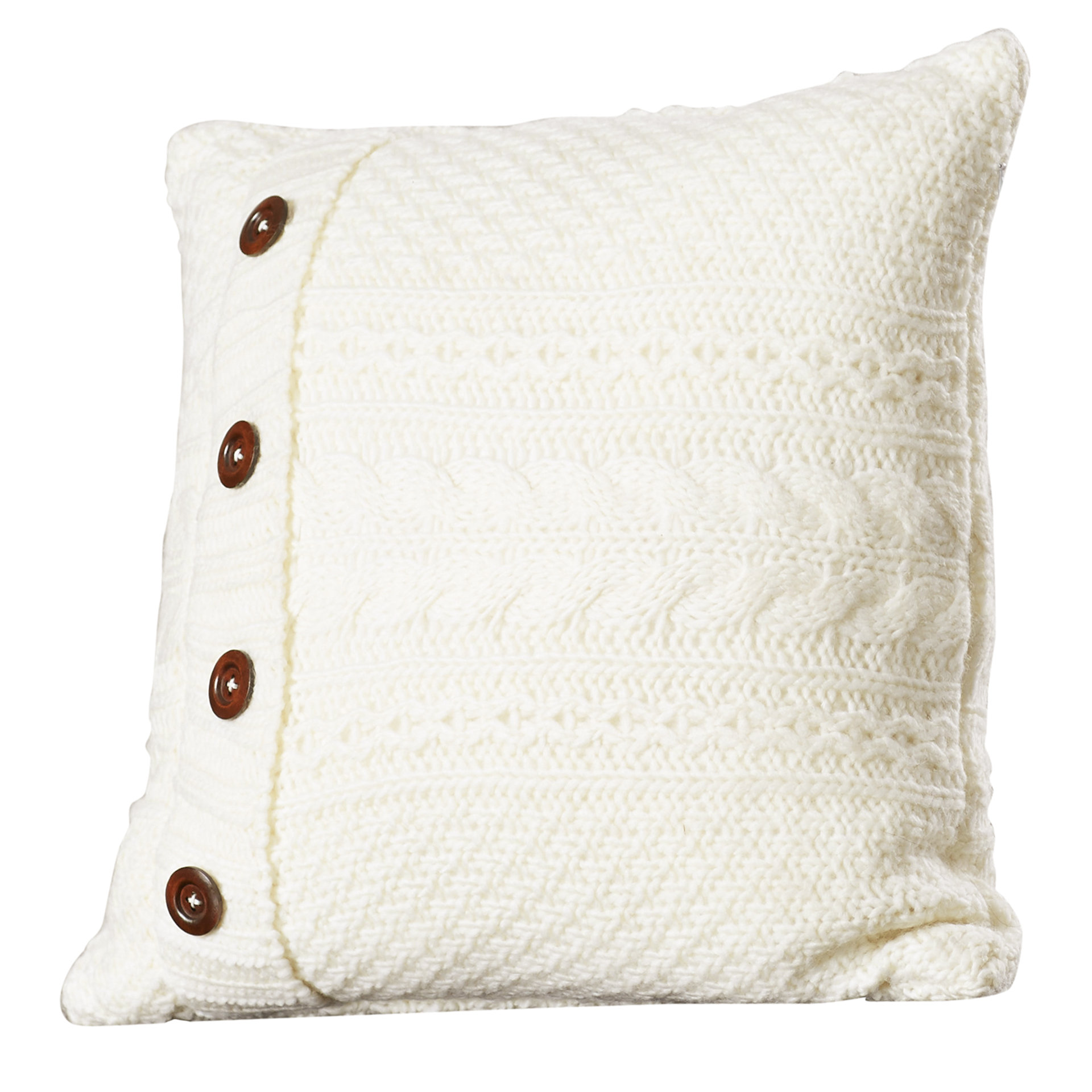 Three Posts Newmanstown Cable Knit Throw Pillow & Reviews Wayfair