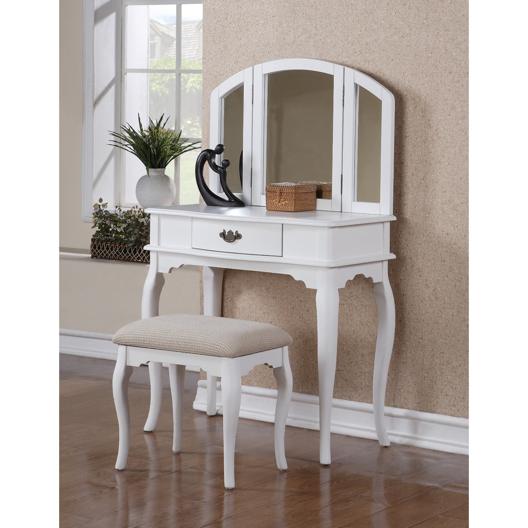 Three PostsÃ¢Â„Â¢ Torrance Vanity Set with Mirror & Reviews | Wayfair Three Posts™ Torrance Vanity Set with Mirror