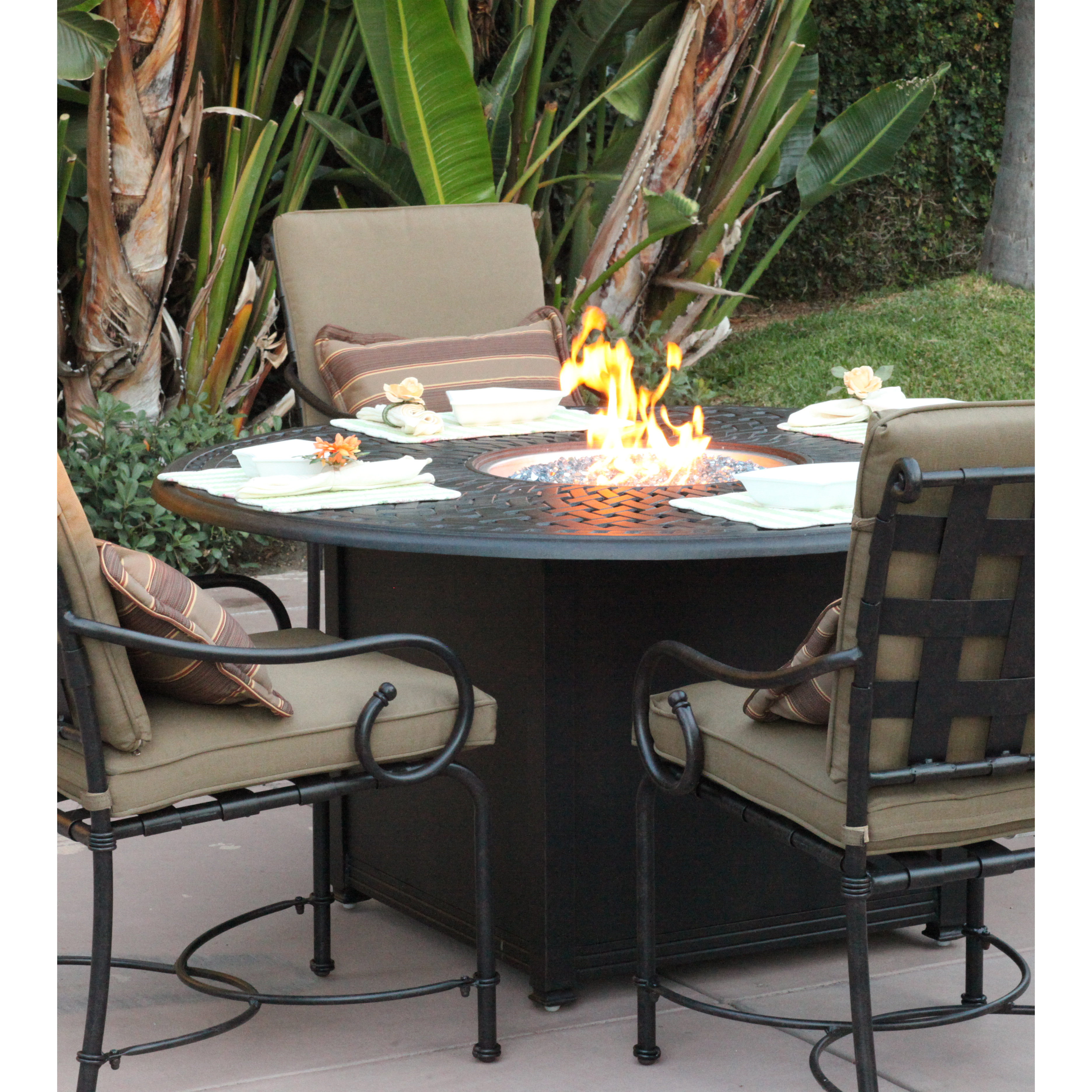 Darlee Series 60 Fire Pit Table & Reviews | Wayfair