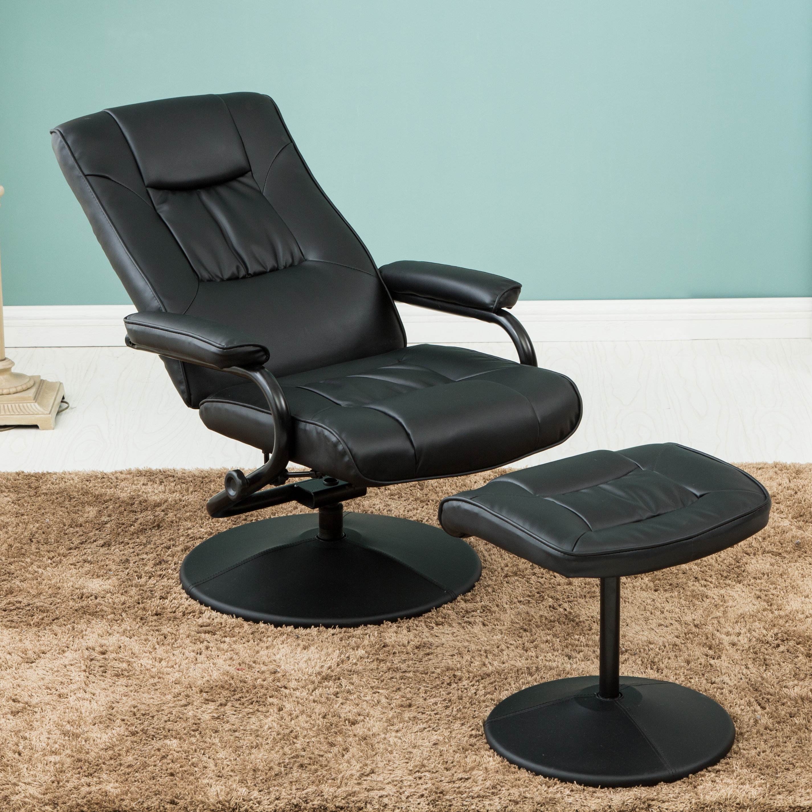 Home & Haus Nashville Swivel Recliner and Footstool & Reviews Wayfair