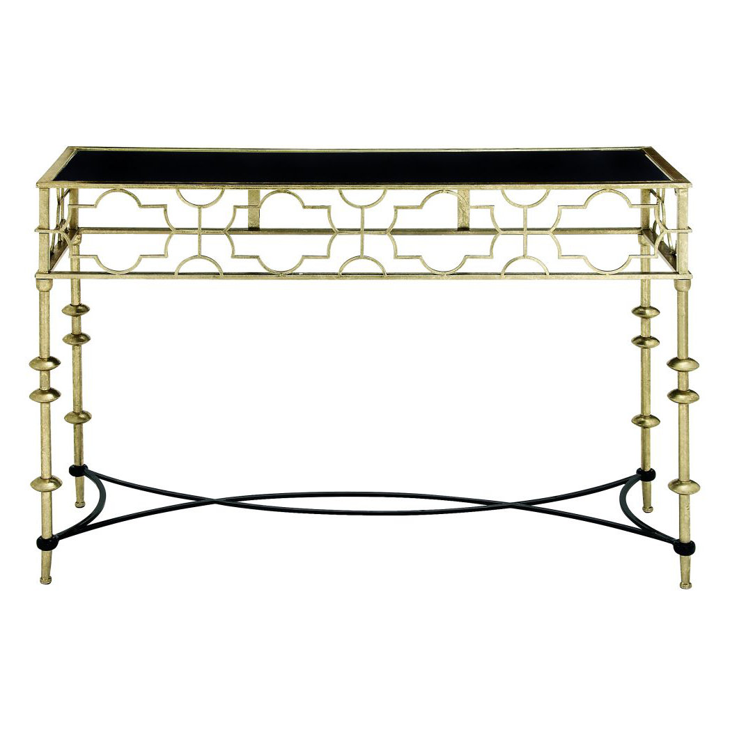 Cole & Grey Metal Glass Console Table Wayfair