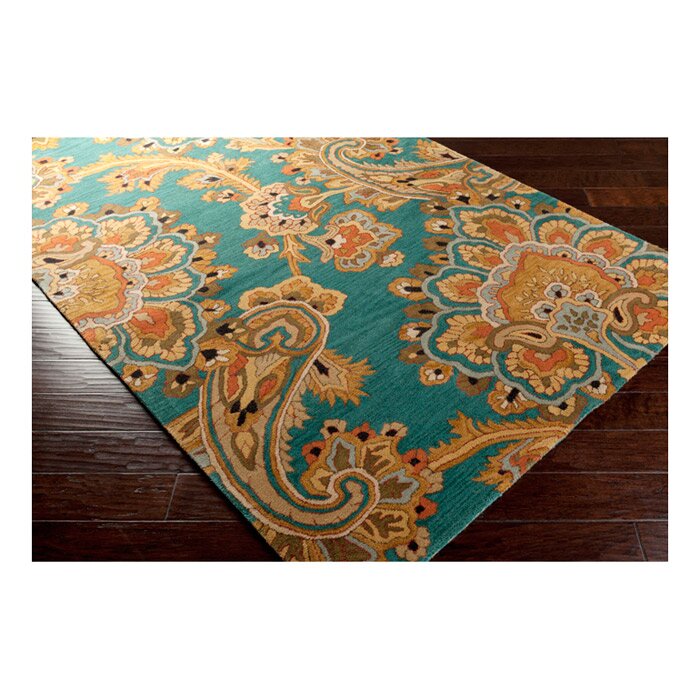 Surya Sea Teal & Blue Area Rug & Reviews | Wayfair