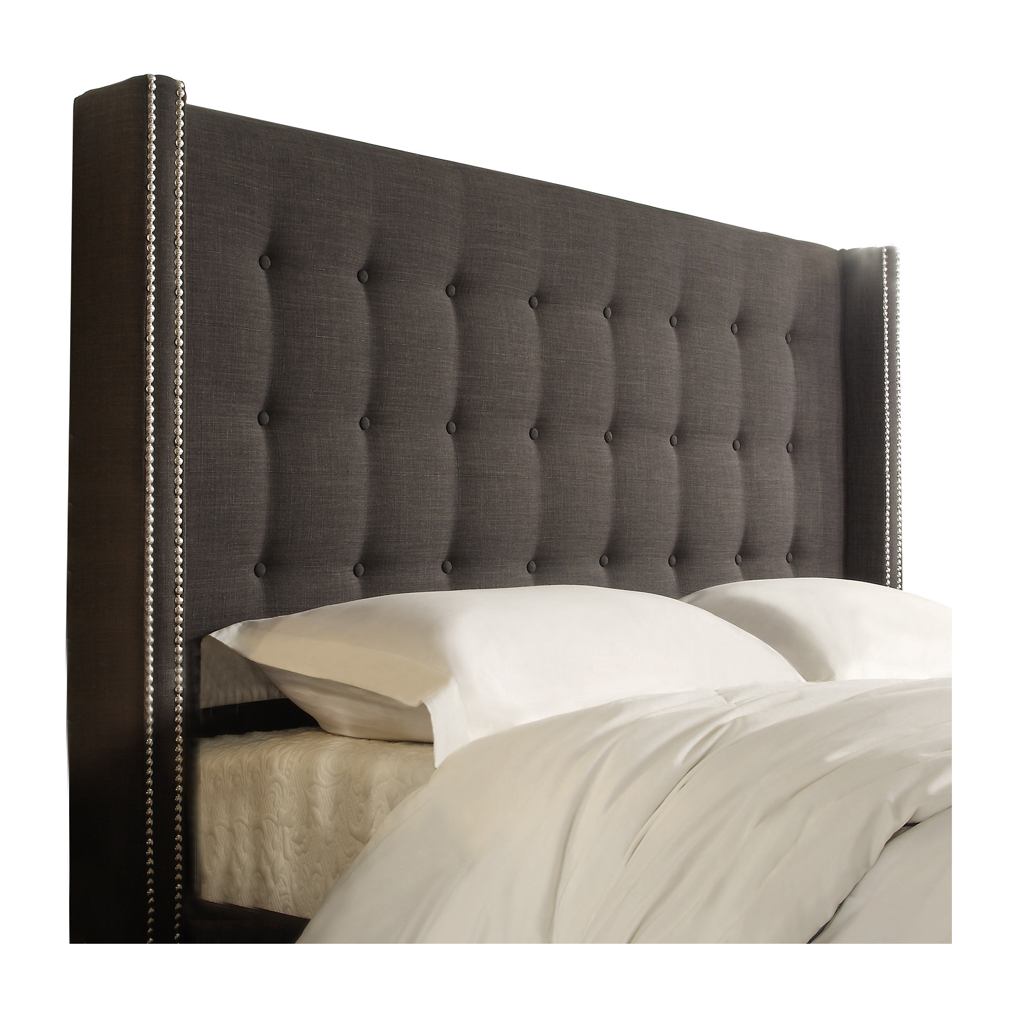 Mercury Row Blanton Upholstered Wingback Headboard & Reviews Wayfair