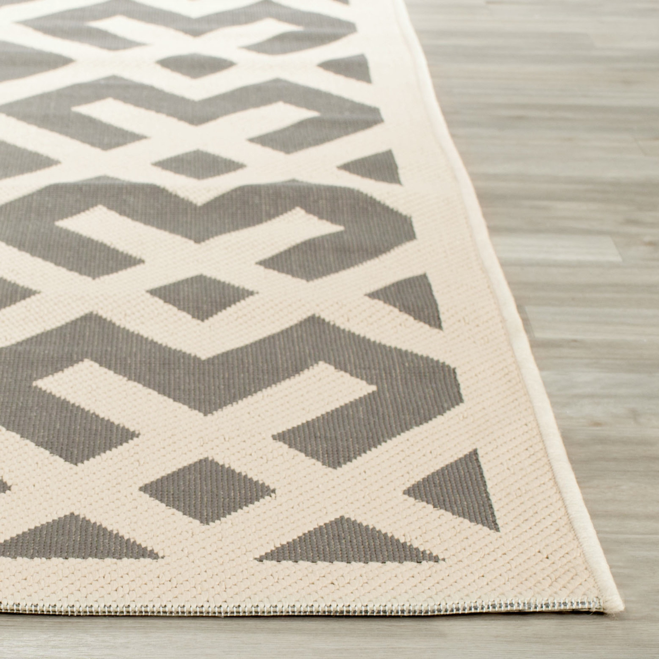 Mercury Row Andersen Gray/Bone Indoor/Outdoor Area Rug & Reviews Wayfair