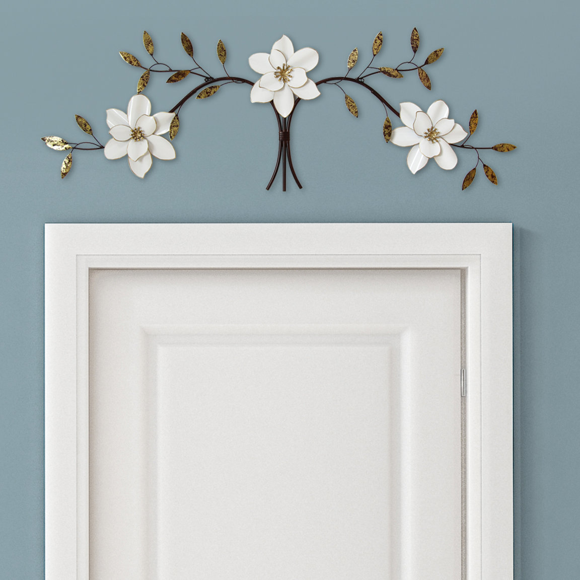 Albertina OvertheDoor White Blooms Wall Decor & Reviews Joss & Main