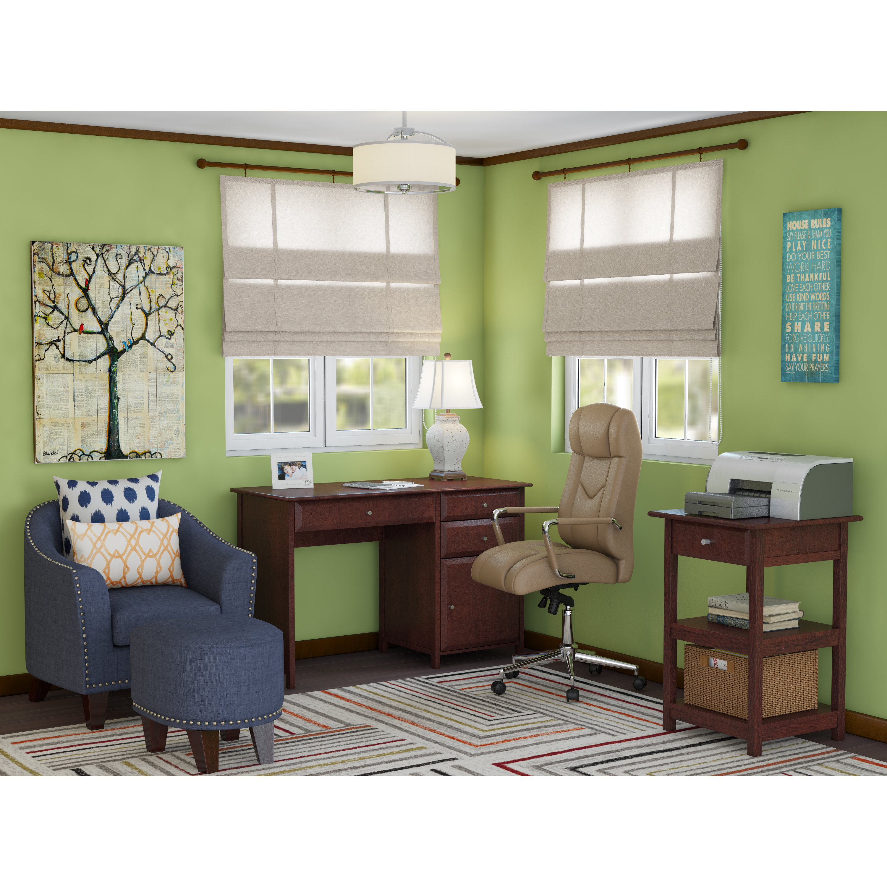 Red Barrel Studio Epsom 3Light Semi Flush Mount & Reviews Wayfair