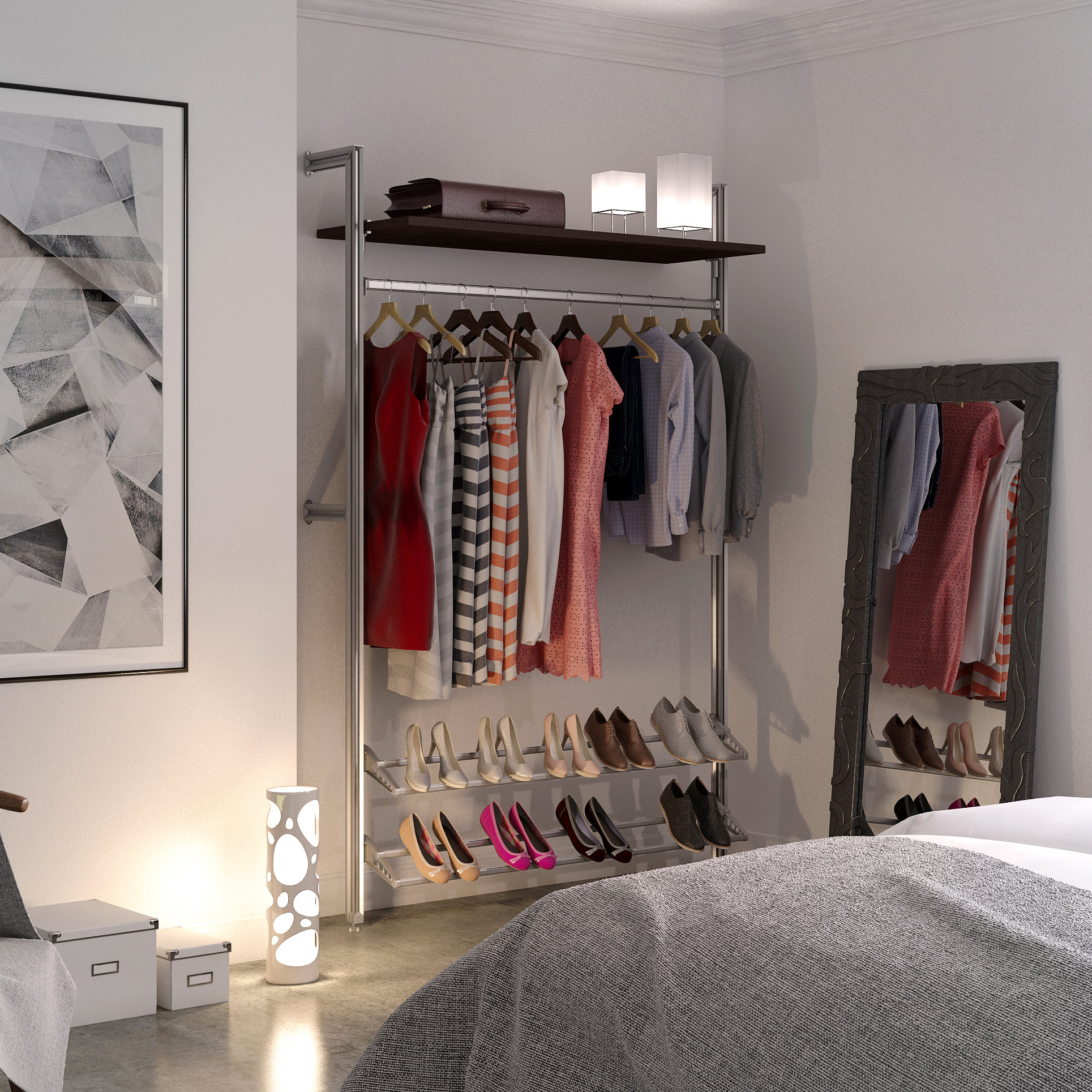 Space Pro Relax 51"W Closet System & Reviews Wayfair