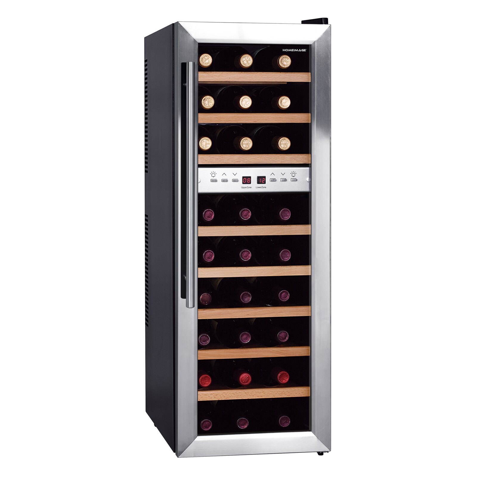 Homeimage 27 Bottle Dual Zone Freestanding Wine Refrigerator Reviews   Homeimage 27 Bottle Dual Zone Freestanding Wine Refrigerator 