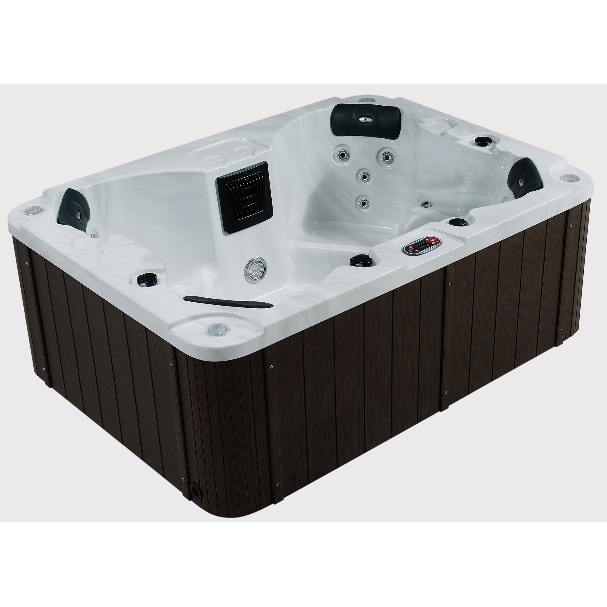 Canadian Spa Co Halifax 4 Person 22 Jet Plug And Play With Canadian Spa Co Halifax 4 Person 22 Jet Plug And Play With Waterfall