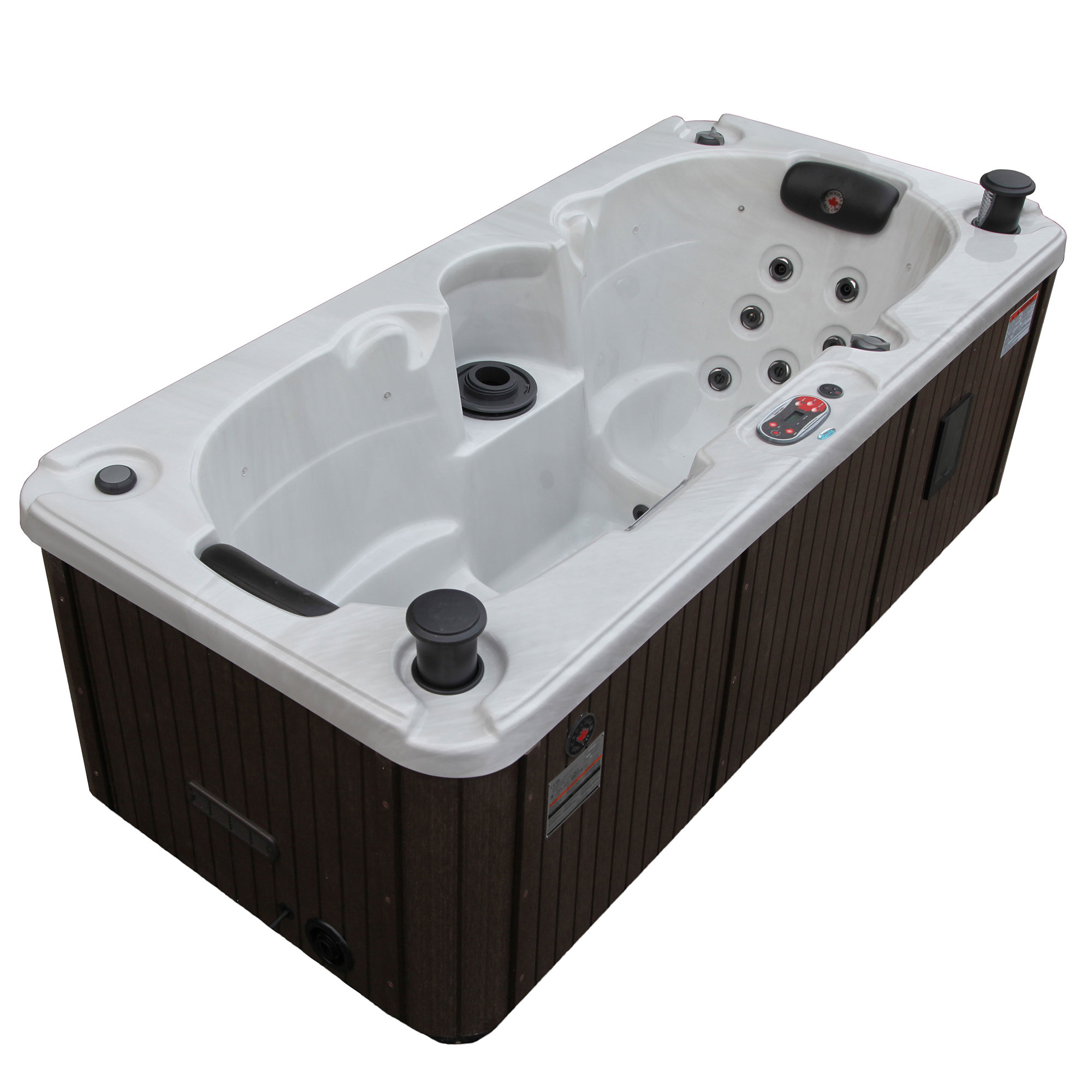 Canadian Spa Co Yukon 2 Person 16 Jet Plug And Play With Canadian Spa Co Yukon 2 Person 16 Jet Plug And Play With Waterfall