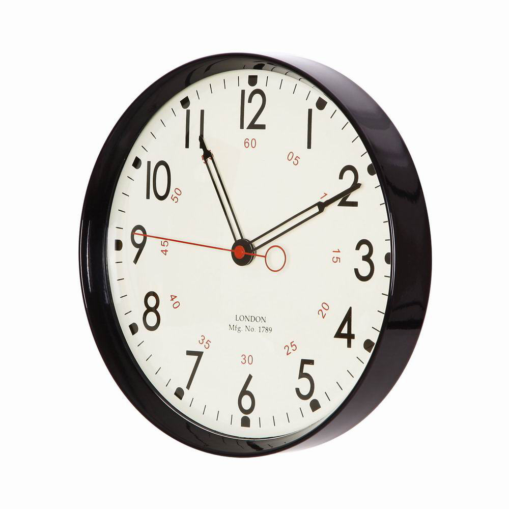 AdecoTrading 11.9" Round Large Numbers and Large Hands Wall Hanging School Clock & Reviews Wayfair