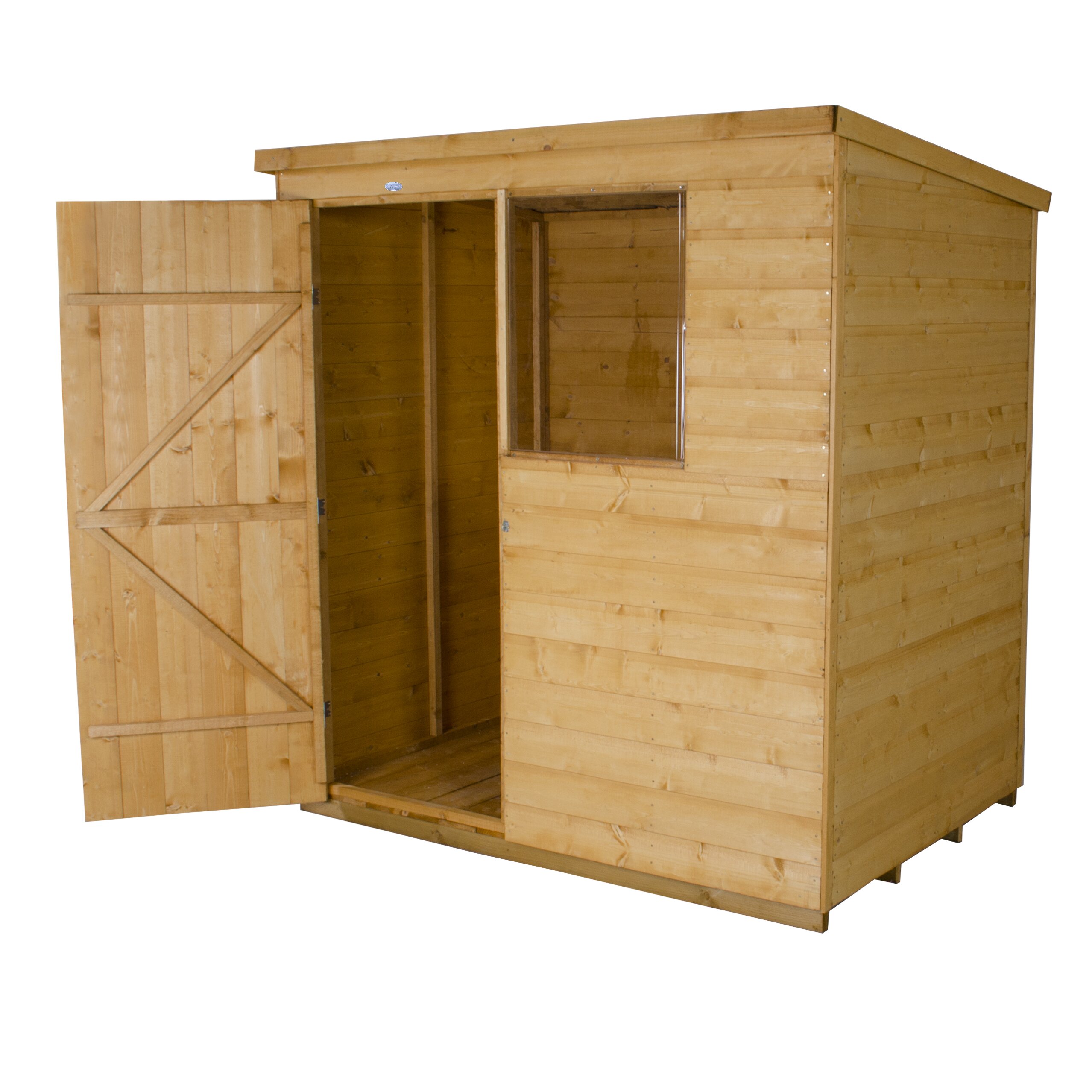 Forest Garden 4 Ft. W x 6 Ft. D Wooden Storage Shed 