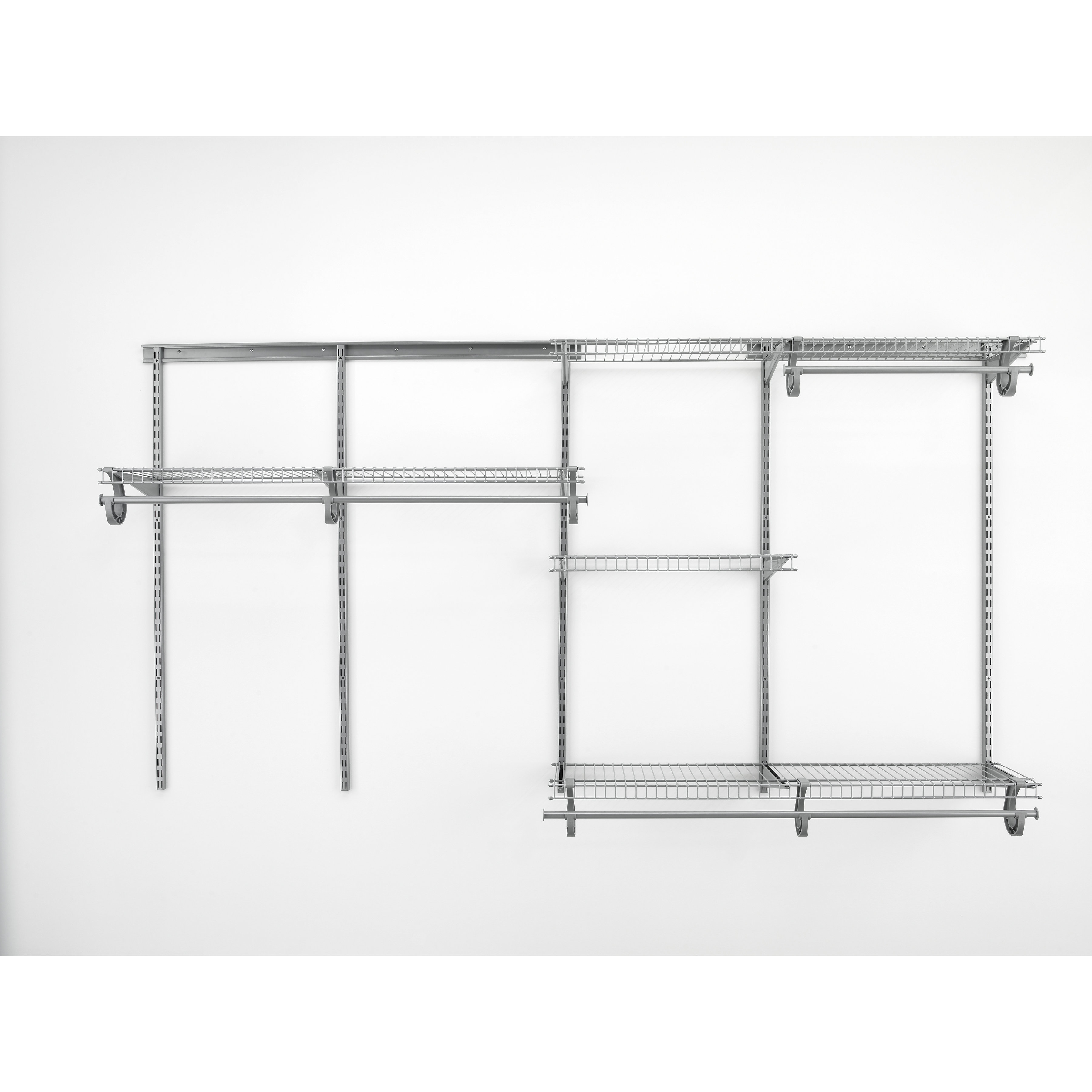 Closetmaid Superslide Wire Shelf End Bracket Closetmaid 1 Pack In White Rectangle Shelving Hardware