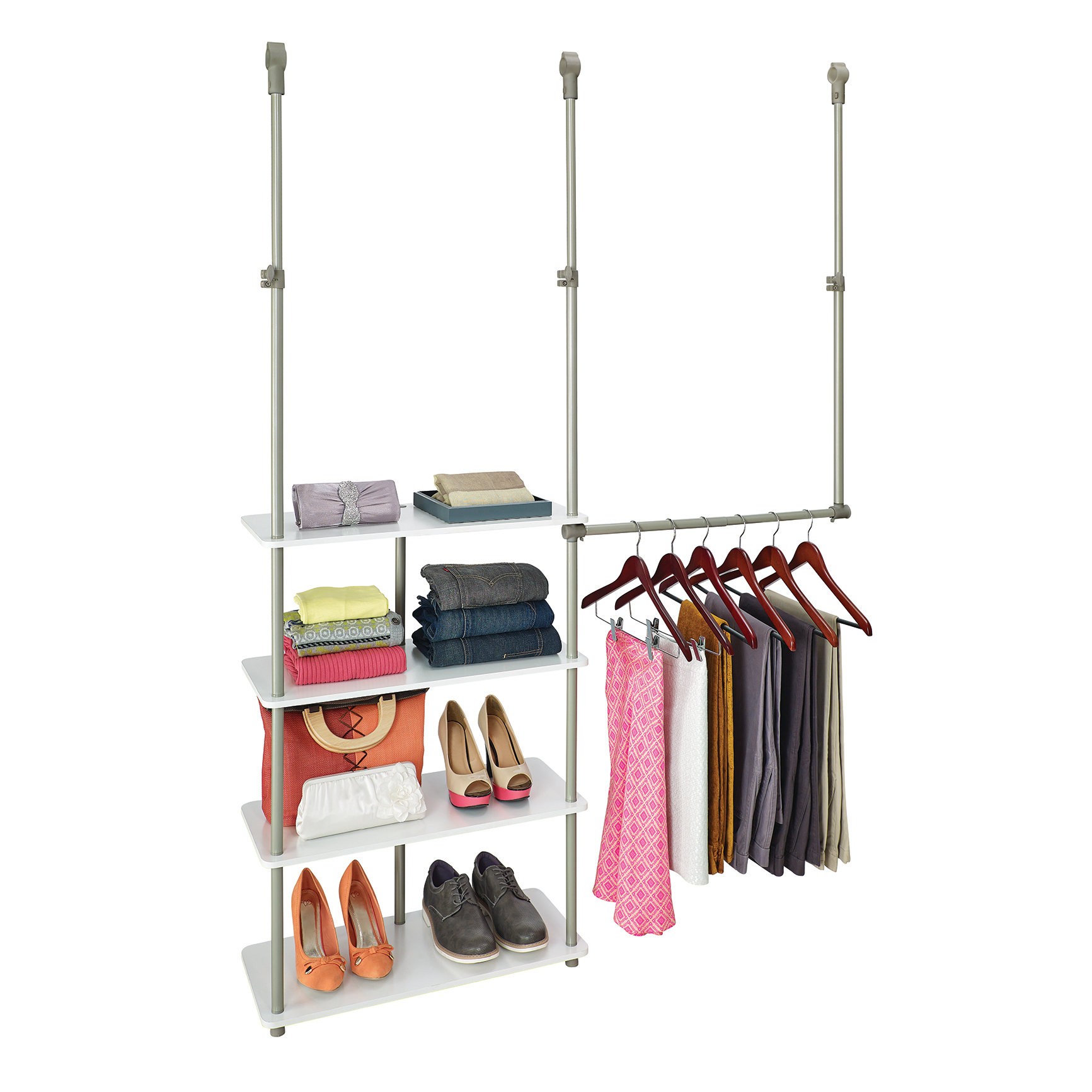 Closetmaid Shelftrack 48 W 72 Closet System Reviews Wayfair Closetmaid Suitesymphony 72w 108w Closet System